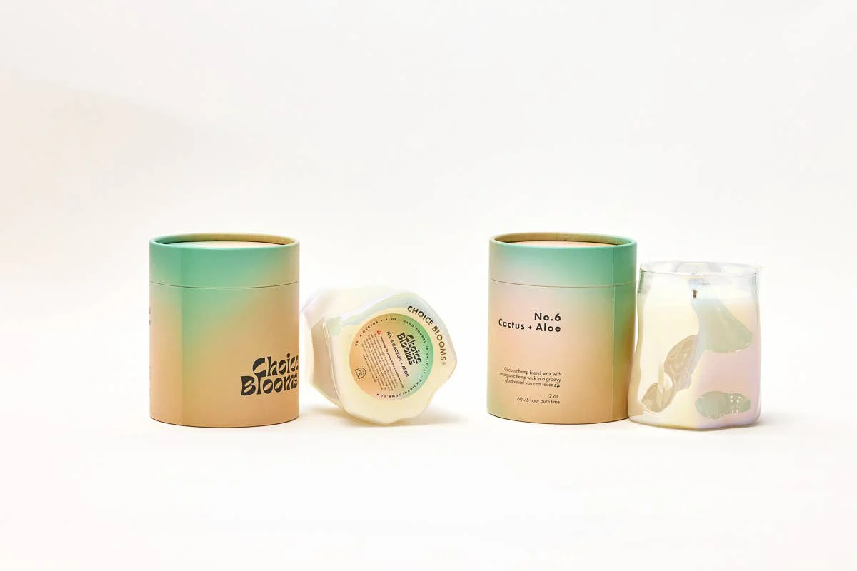 12oz. no. 6 cactus + aloe candle - Image 3