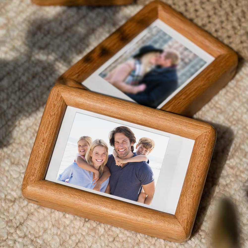 3" fridge magnet mini solid wood display frame - Image 11