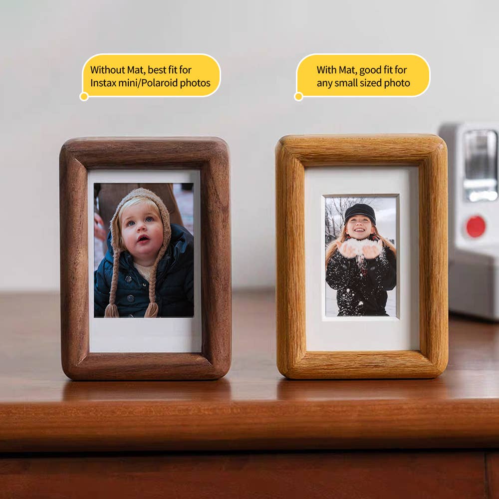 3" fridge magnet mini solid wood display frame - Image 12