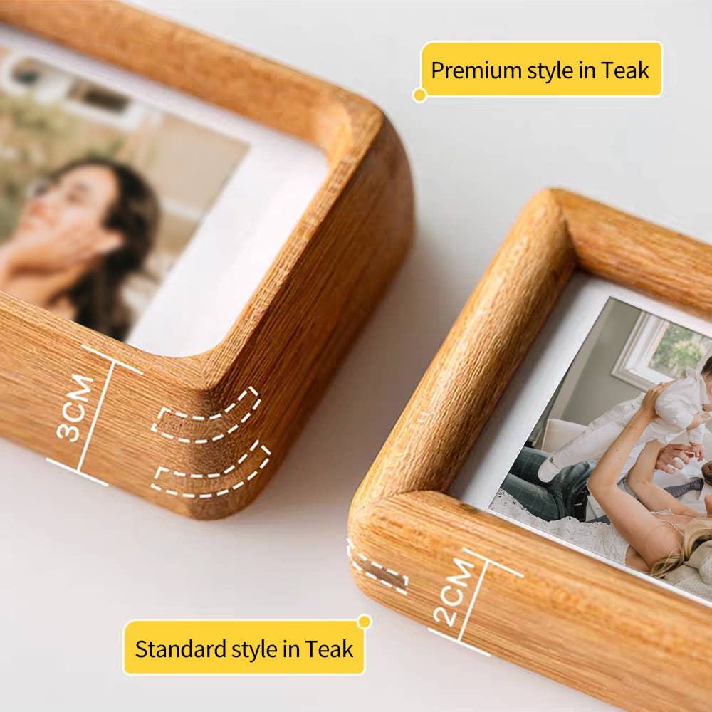 3" fridge magnet mini solid wood display frame - Image 16