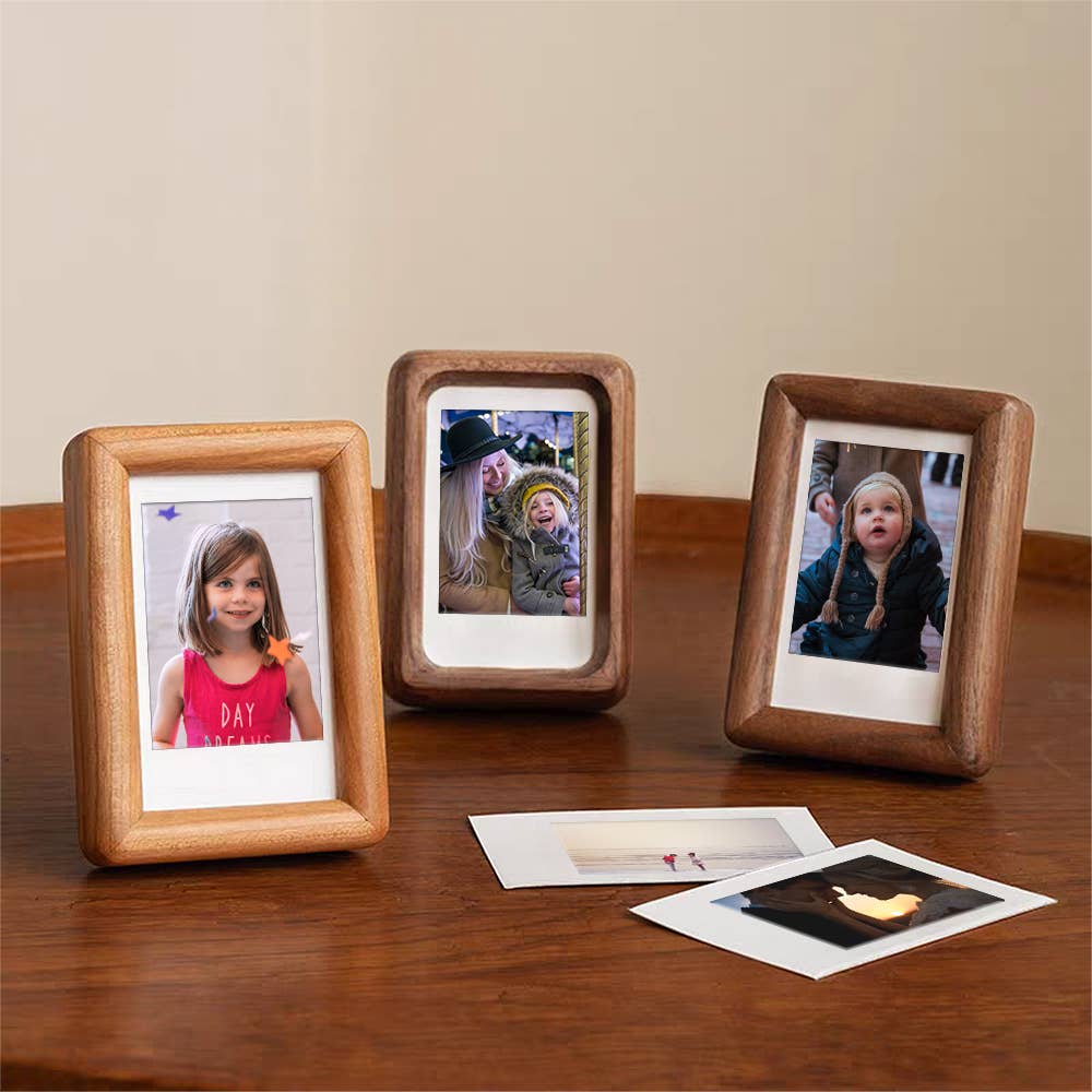 3" fridge magnet mini solid wood display frame - Image 7