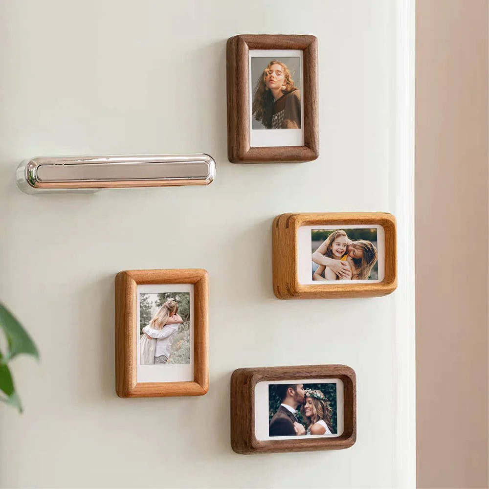 3" fridge magnet mini solid wood display frame - Image 8