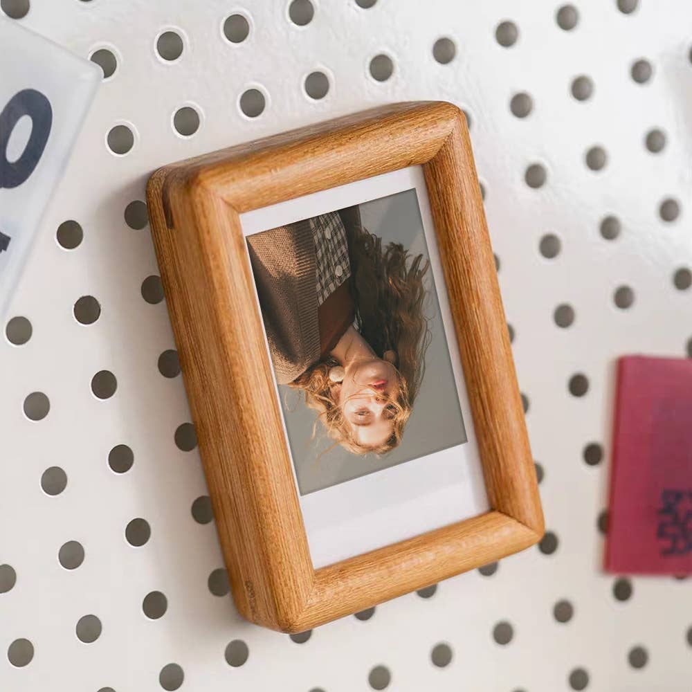 3" fridge magnet mini solid wood display frame - Image 9