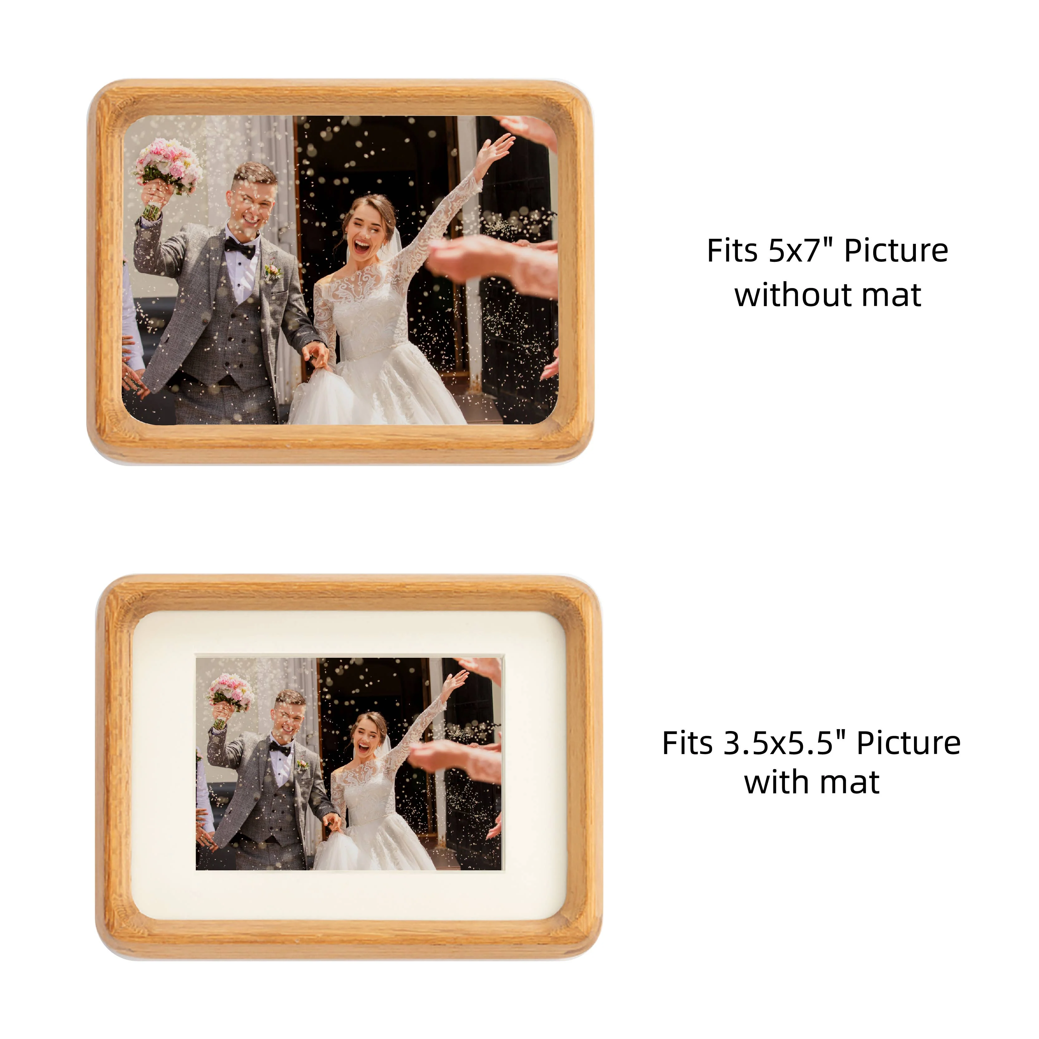 5x7" solid wood picture frame - Image 2