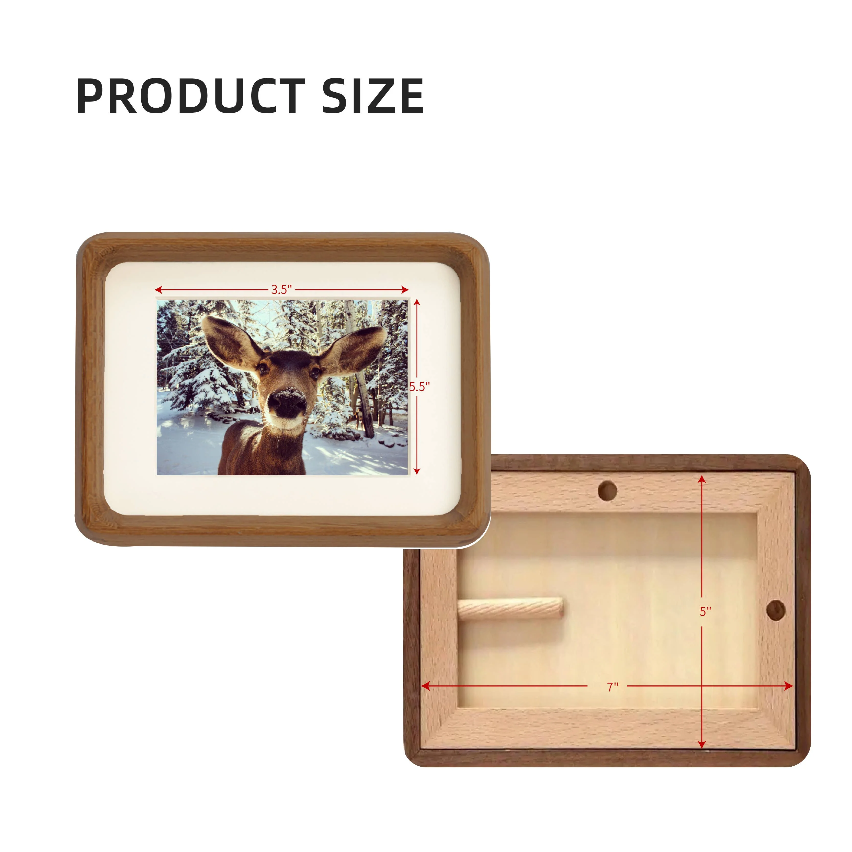 5x7" solid wood picture frame - Image 7