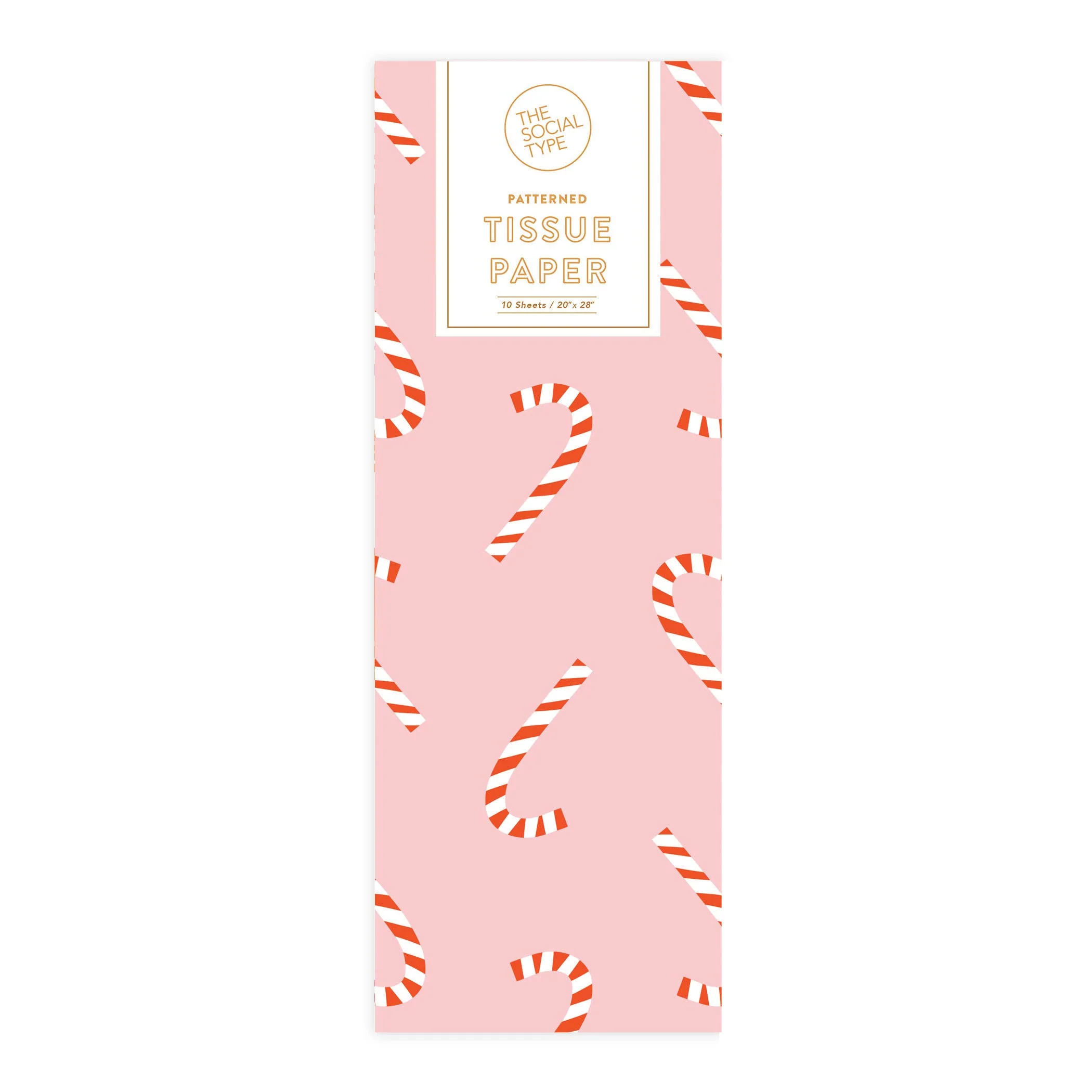 candy cane holiday tissue paper