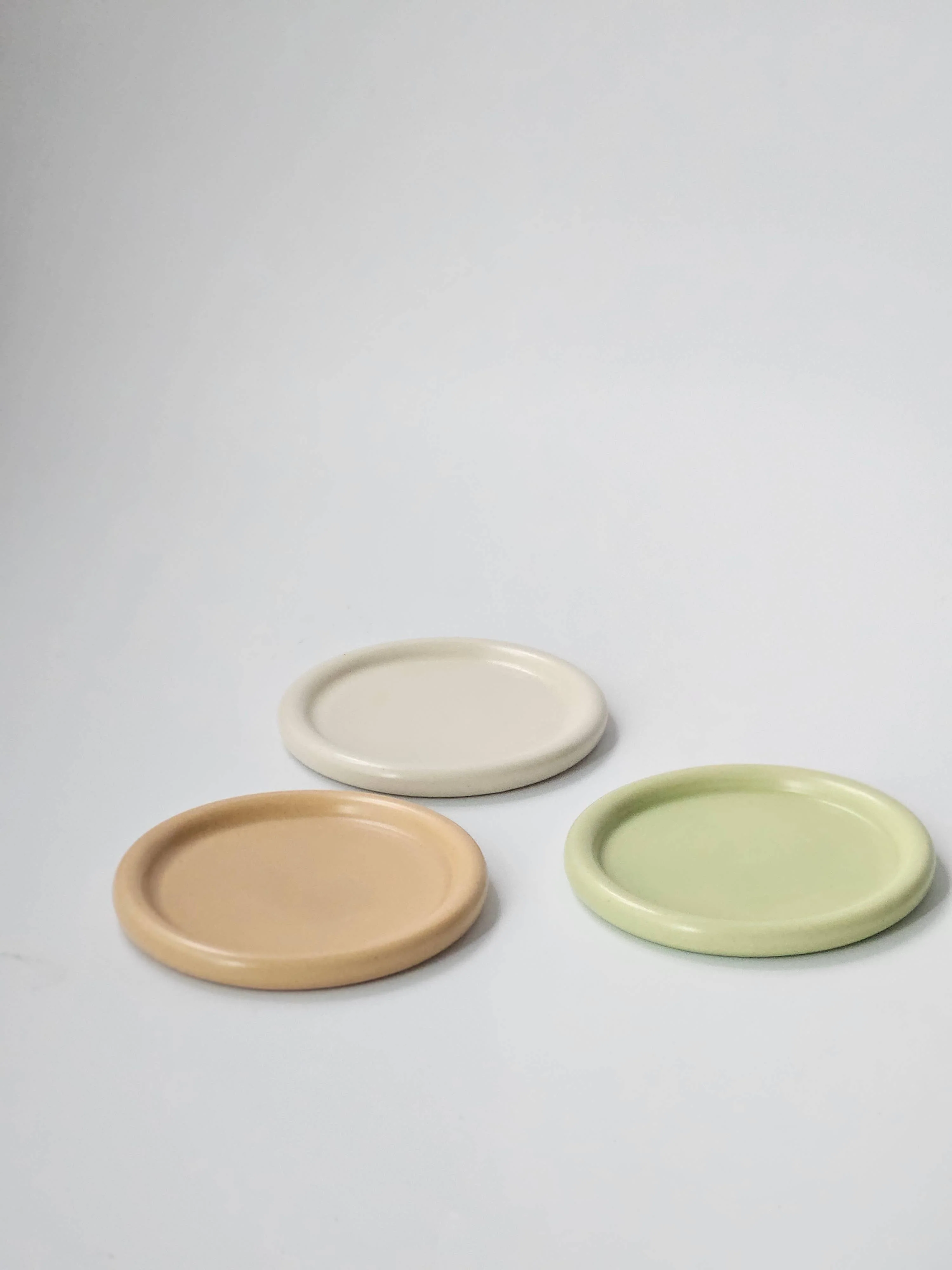 handmade ceramic classic bubble edge coaster - Image 2
