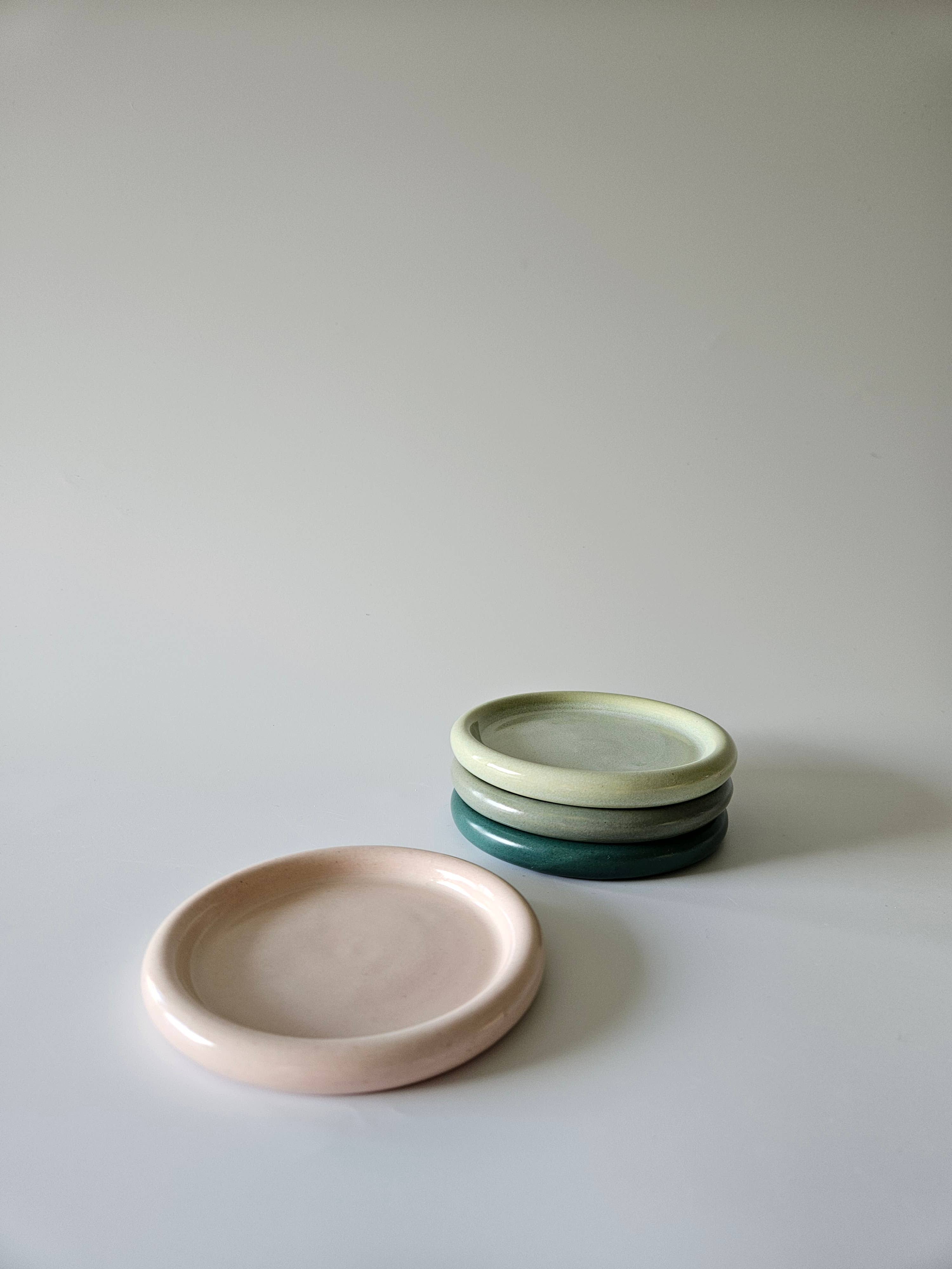 handmade ceramic classic bubble edge coaster - Image 8