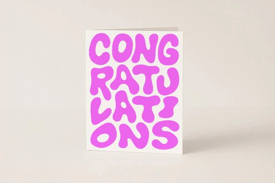 congratulations - blank card - Image 2