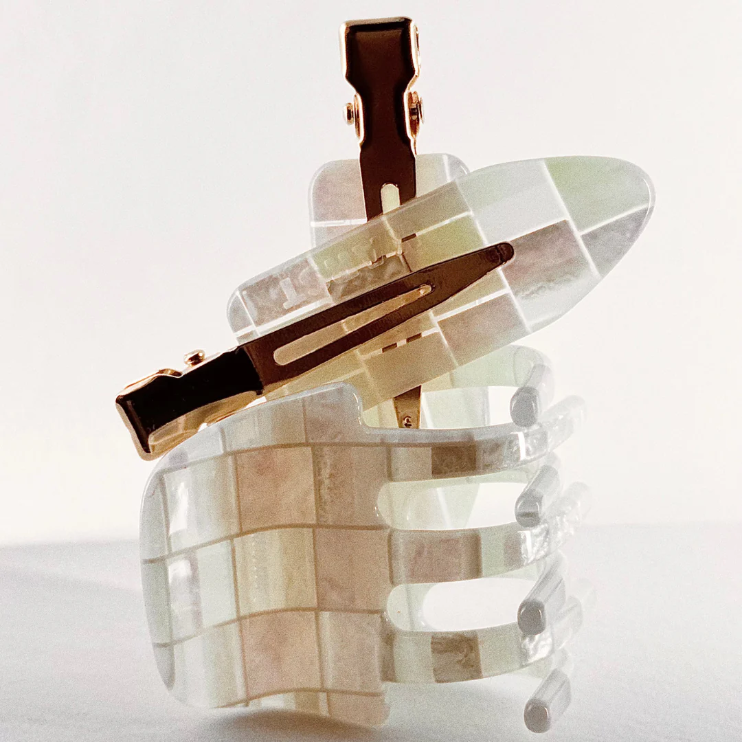 creaseless clips (set of 2) — starlight tile