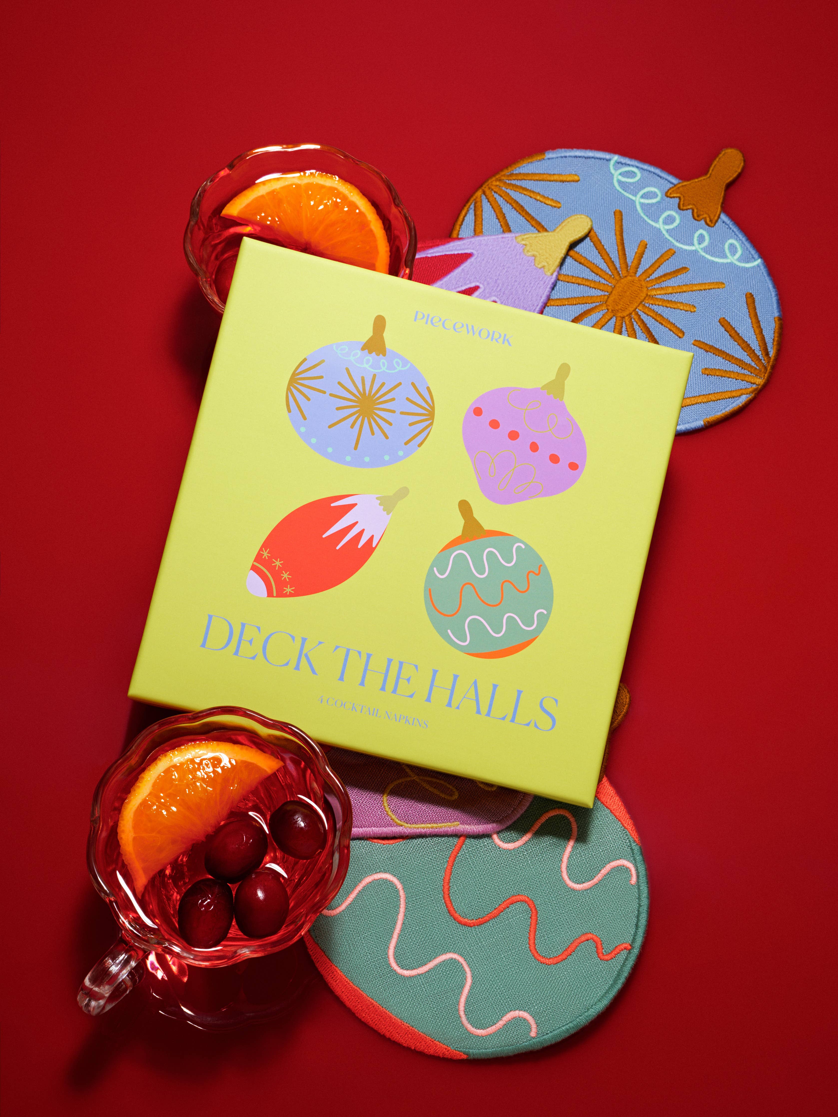 deck the halls cocktail napkins - set of 4 - Image 2