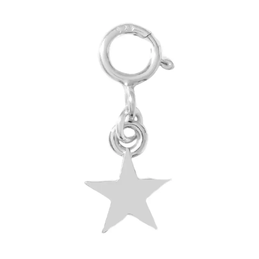 hair clip charm — lil star (silver) - Image 2