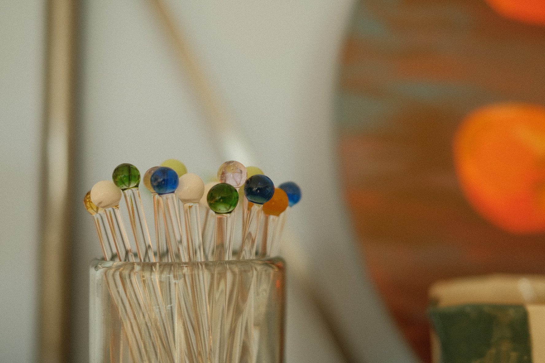 hand blown bulb cocktail stirrers - Image 4
