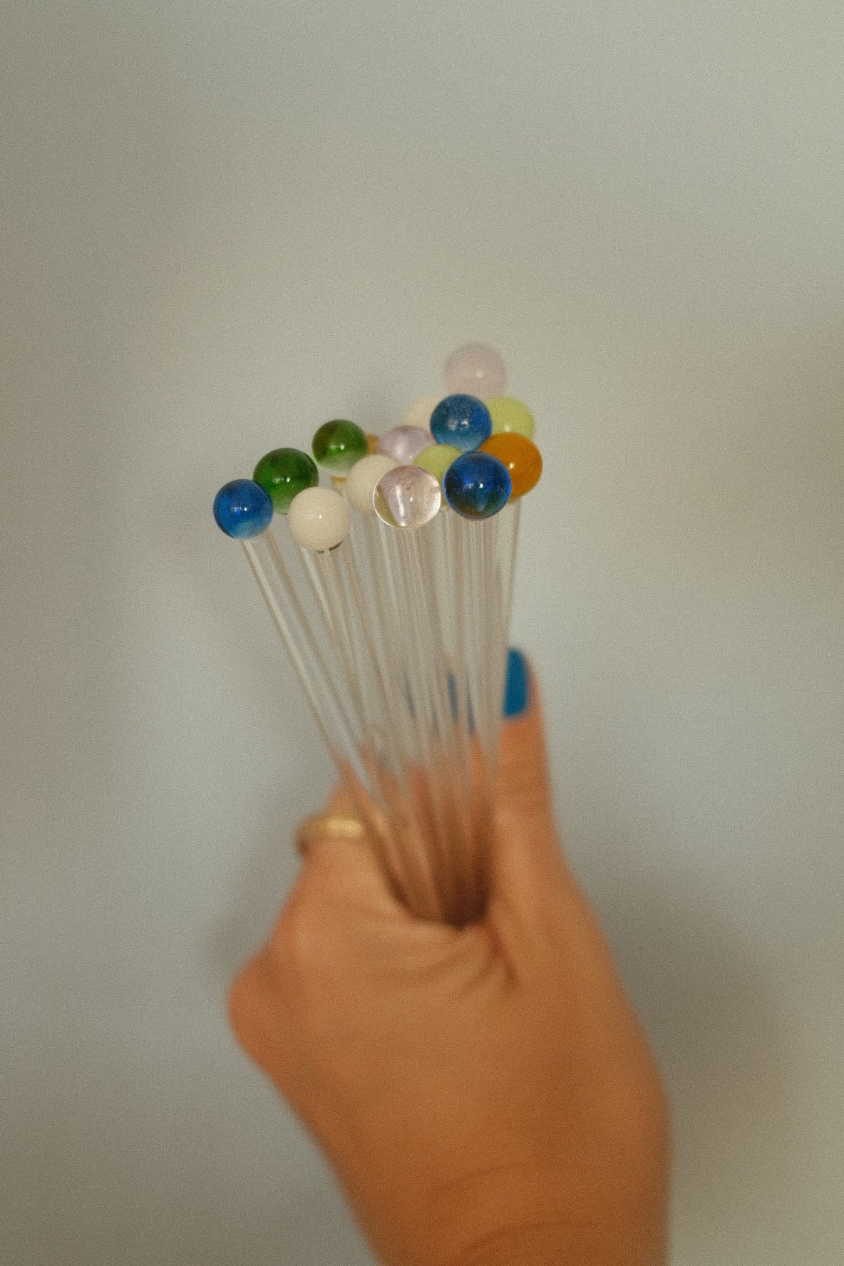 hand blown bulb cocktail stirrers - Image 6