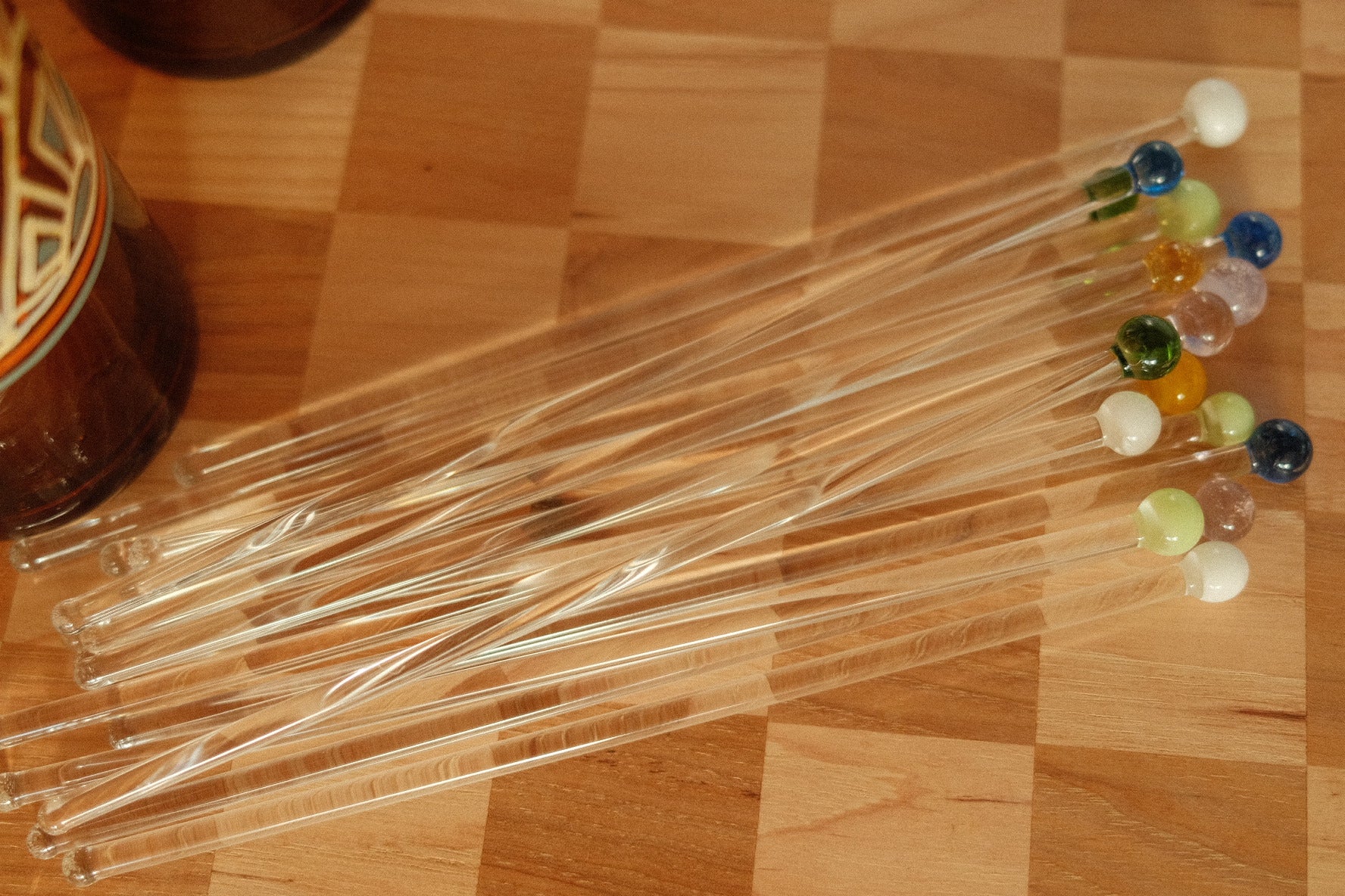hand blown bulb cocktail stirrers - Image 7