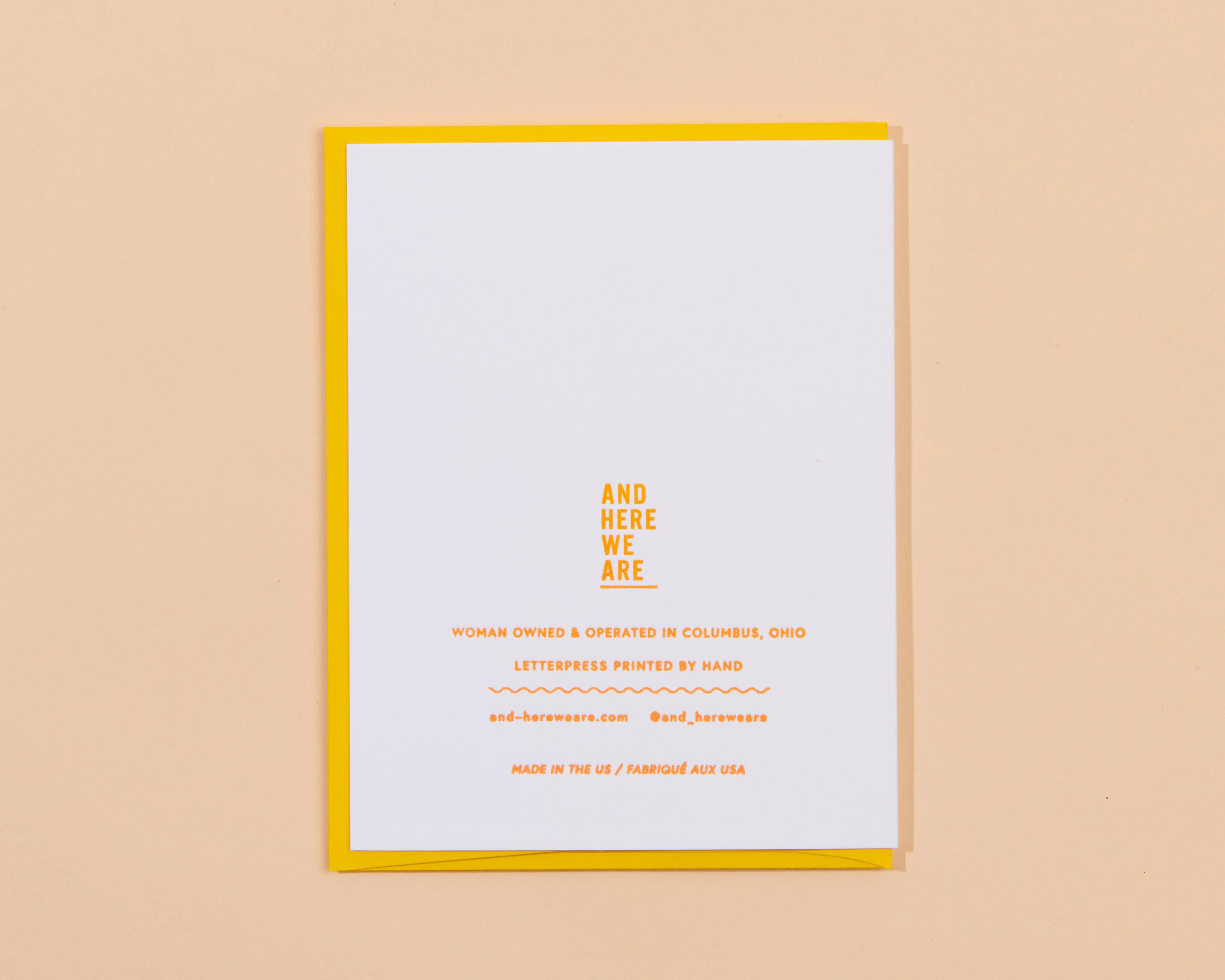 HBD BFF birthday letterpress greeting card - Image 3
