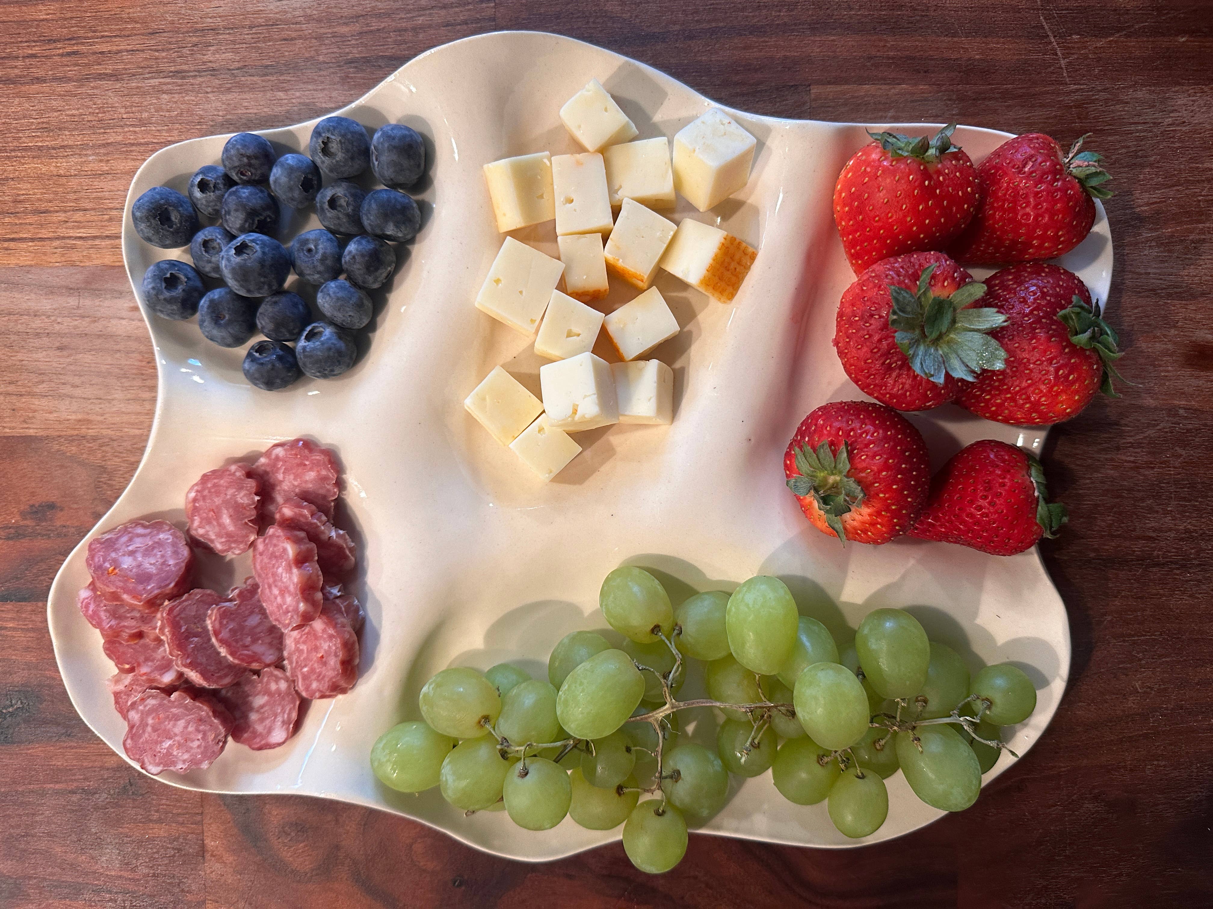 large white ceramic charcuterie board - Image 4