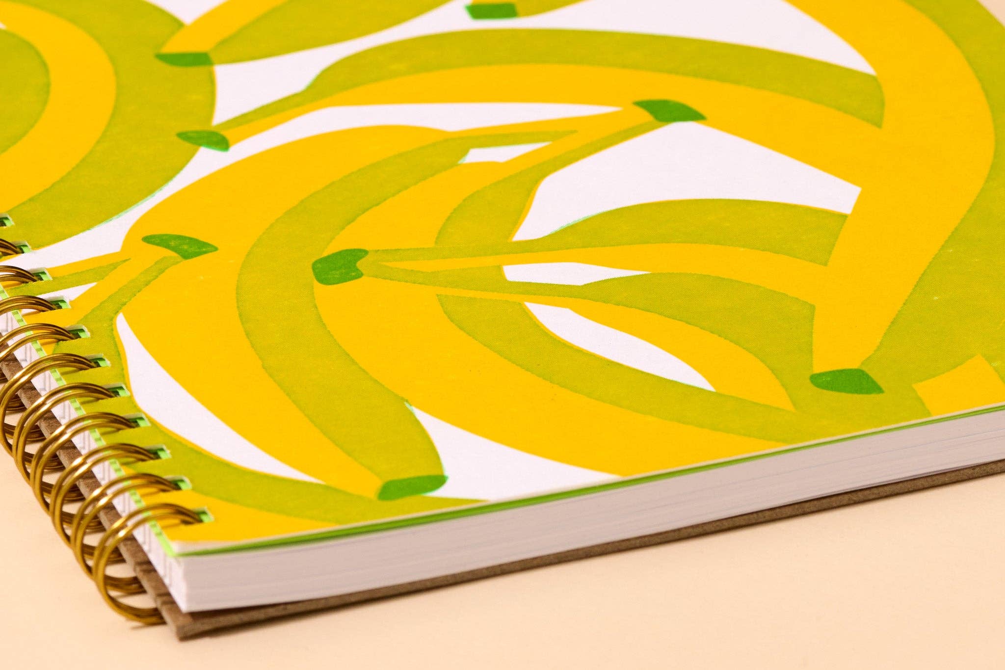 letterpress A5 spiral notebook—bananas - Image 3