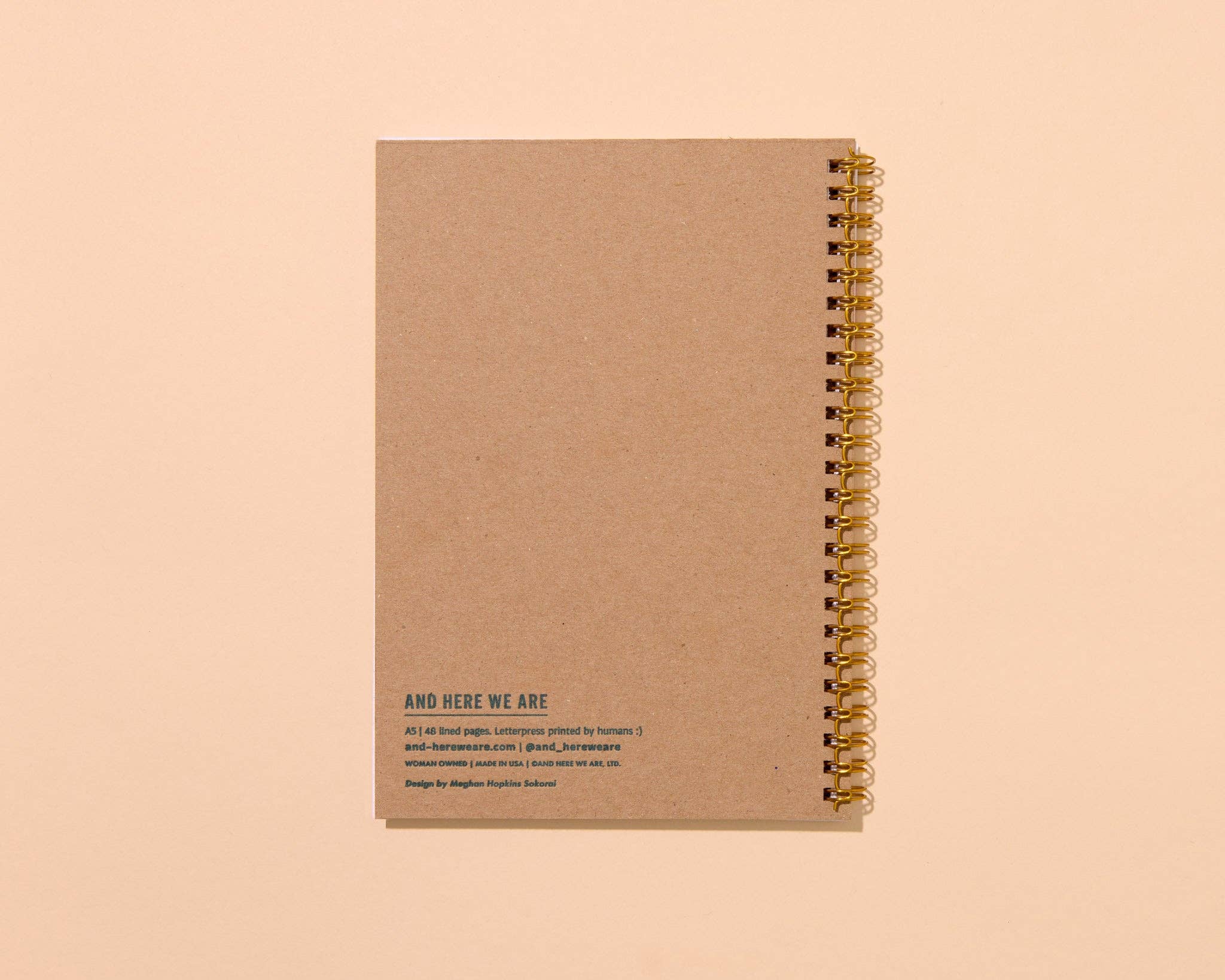 letterpress A5 spiral notebook—bananas - Image 6