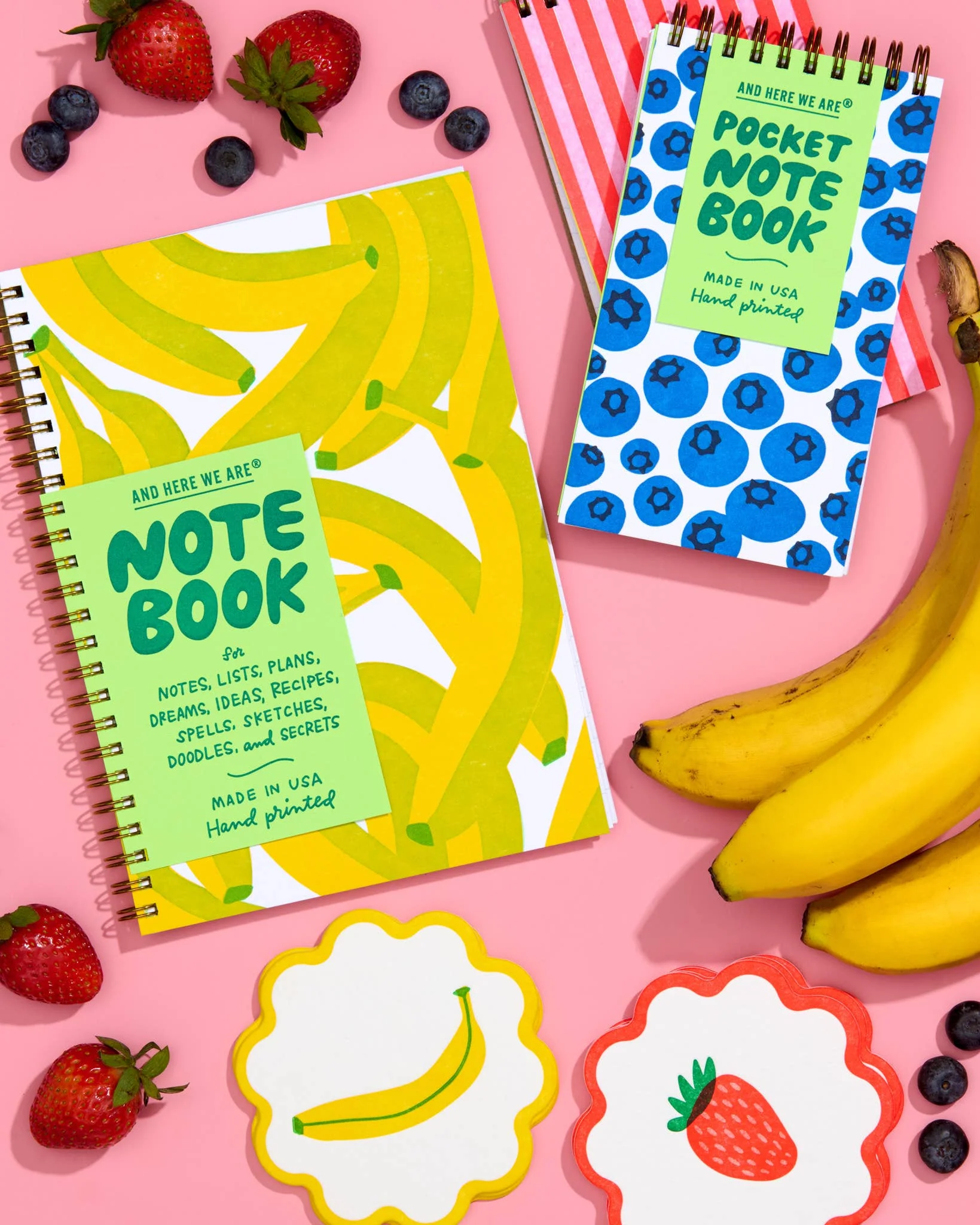 letterpress A5 spiral notebook—bananas - Image 8