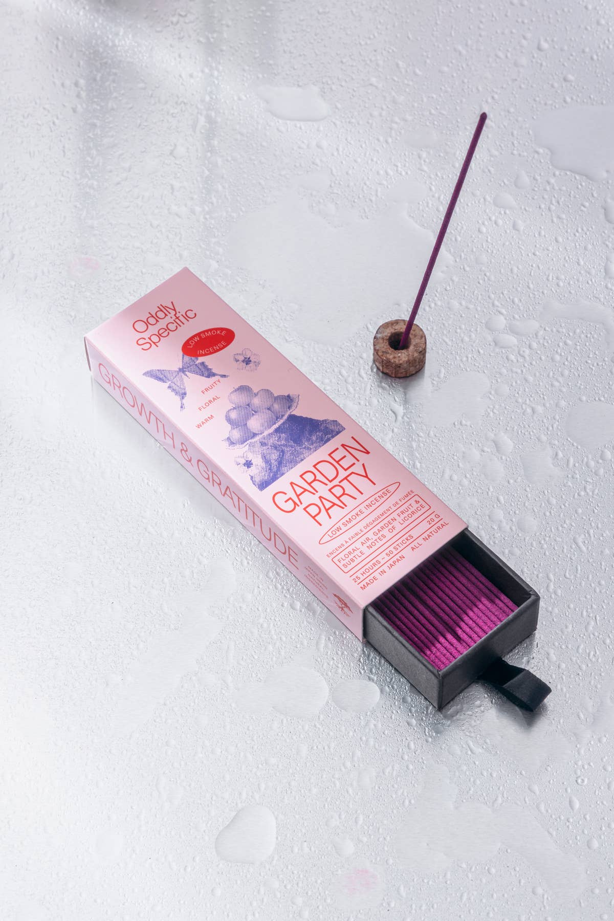 low smoke incense, made in japan, natural | garden party - Image 3