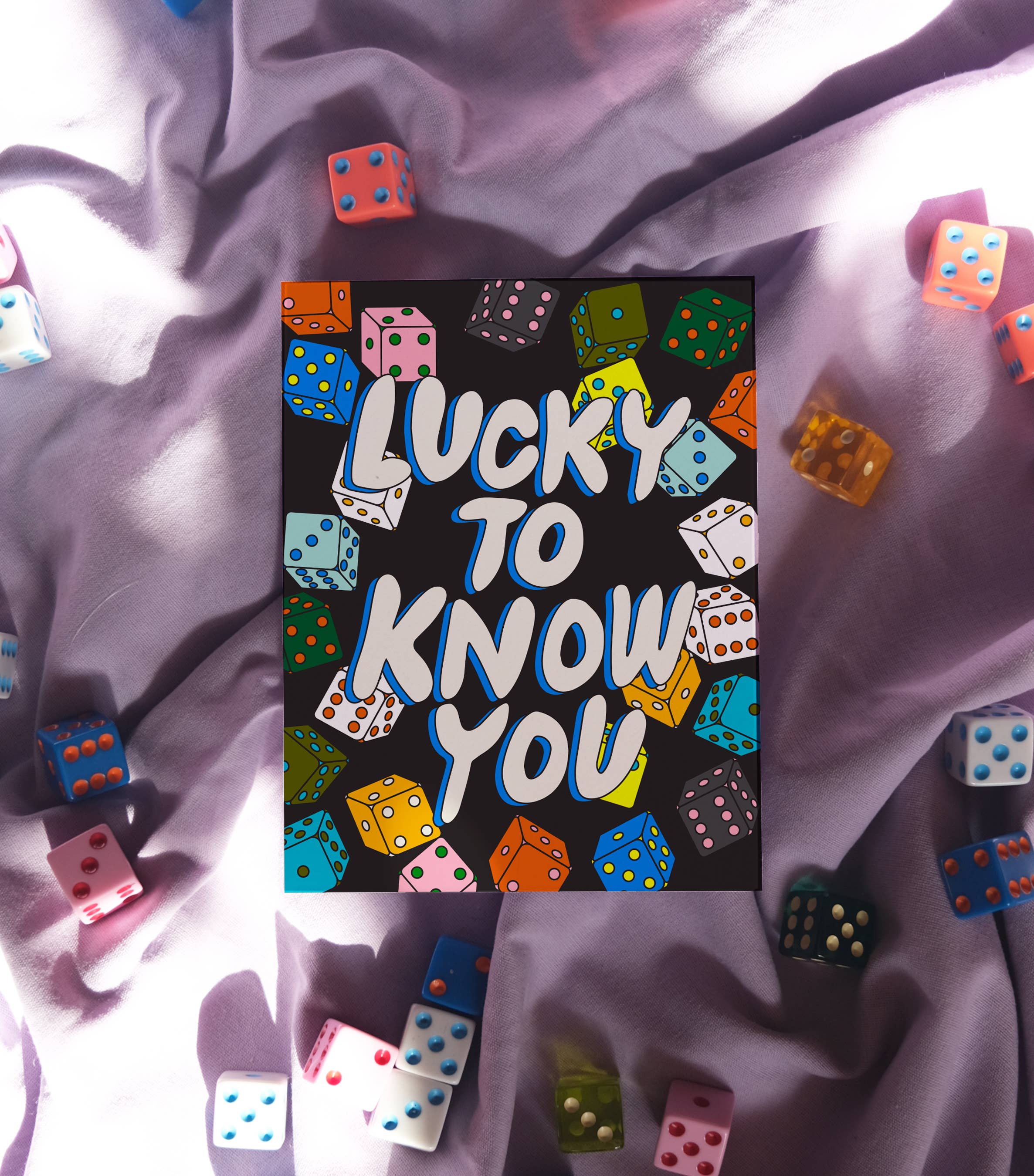 lucky to know you card