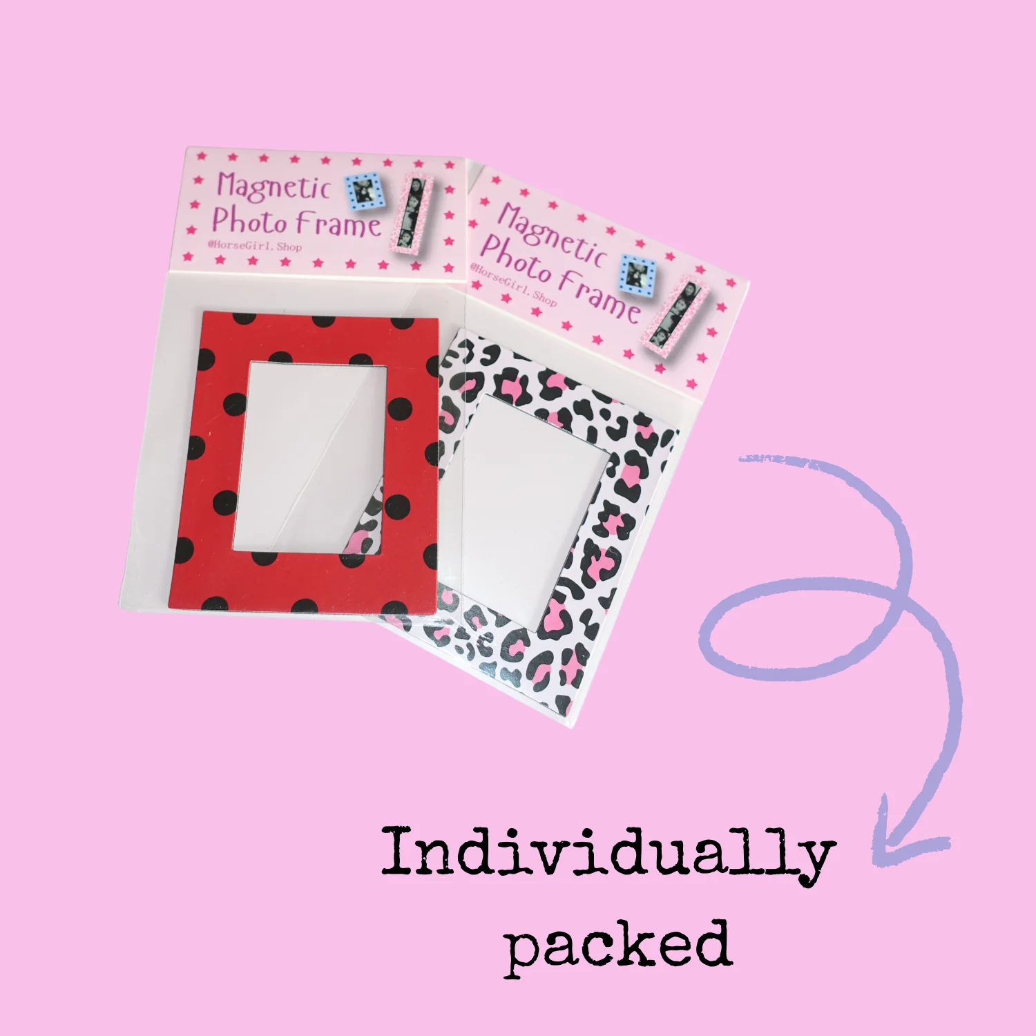 magnetic photo strip frame - blue stripe - Image 2