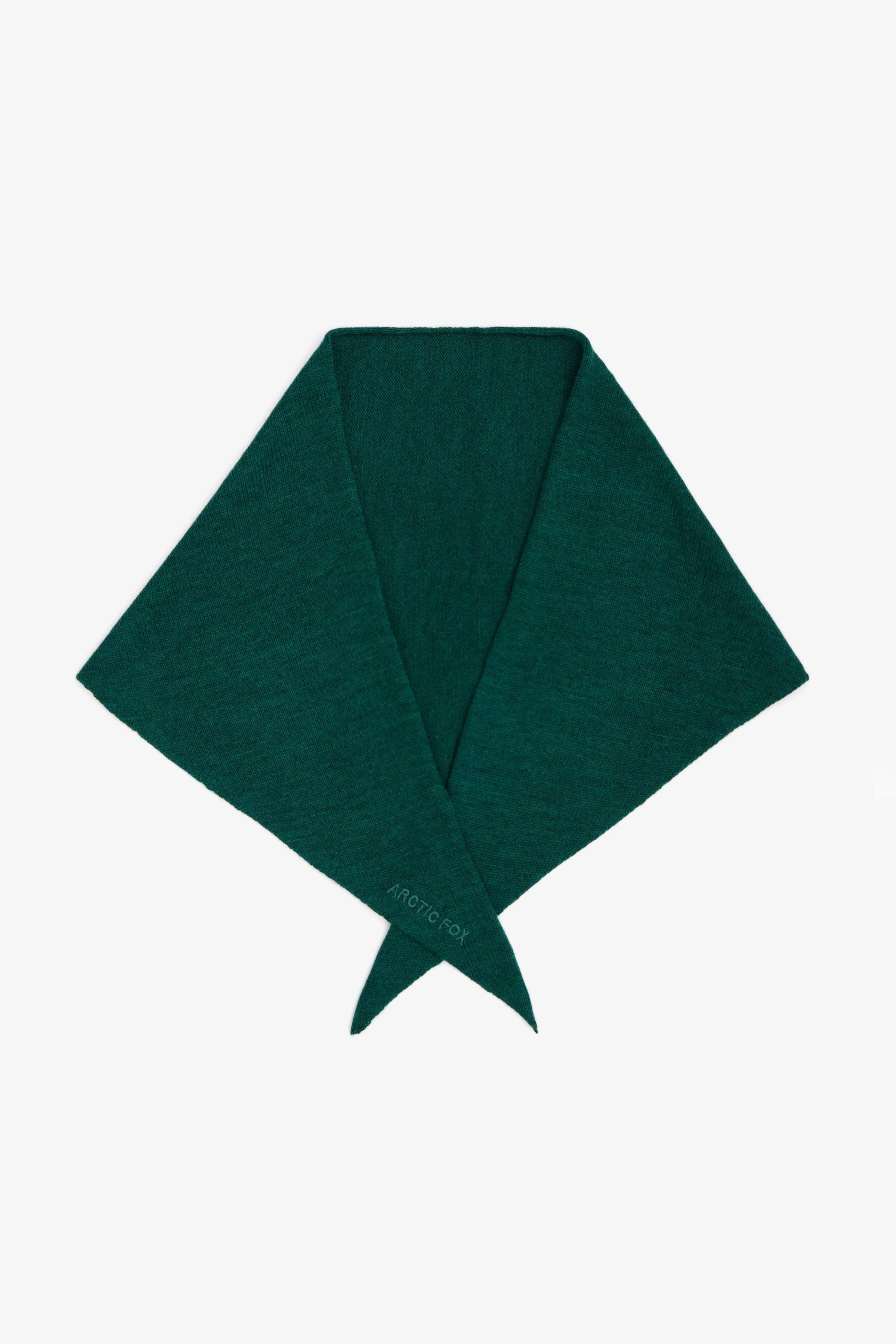 merino wool triangle scarf - alpine fern - Image 3