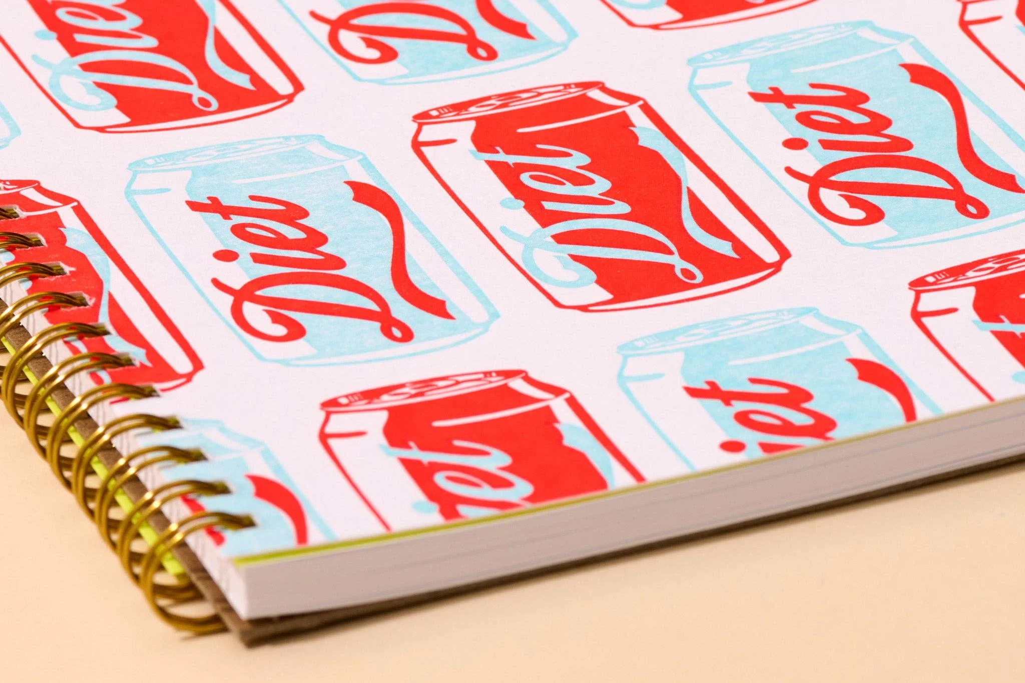 modern letterpress spiral notebook— diet soda - Image 4