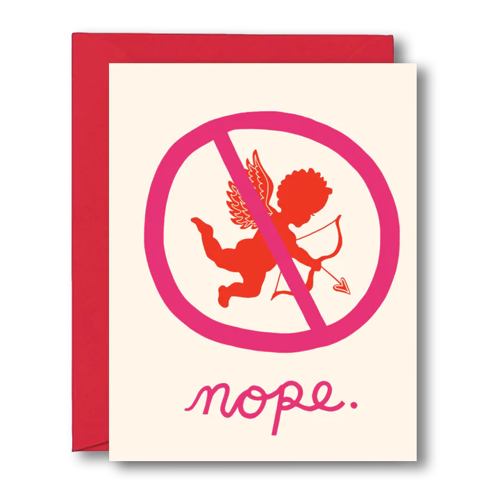 nope anti-valentine's day card