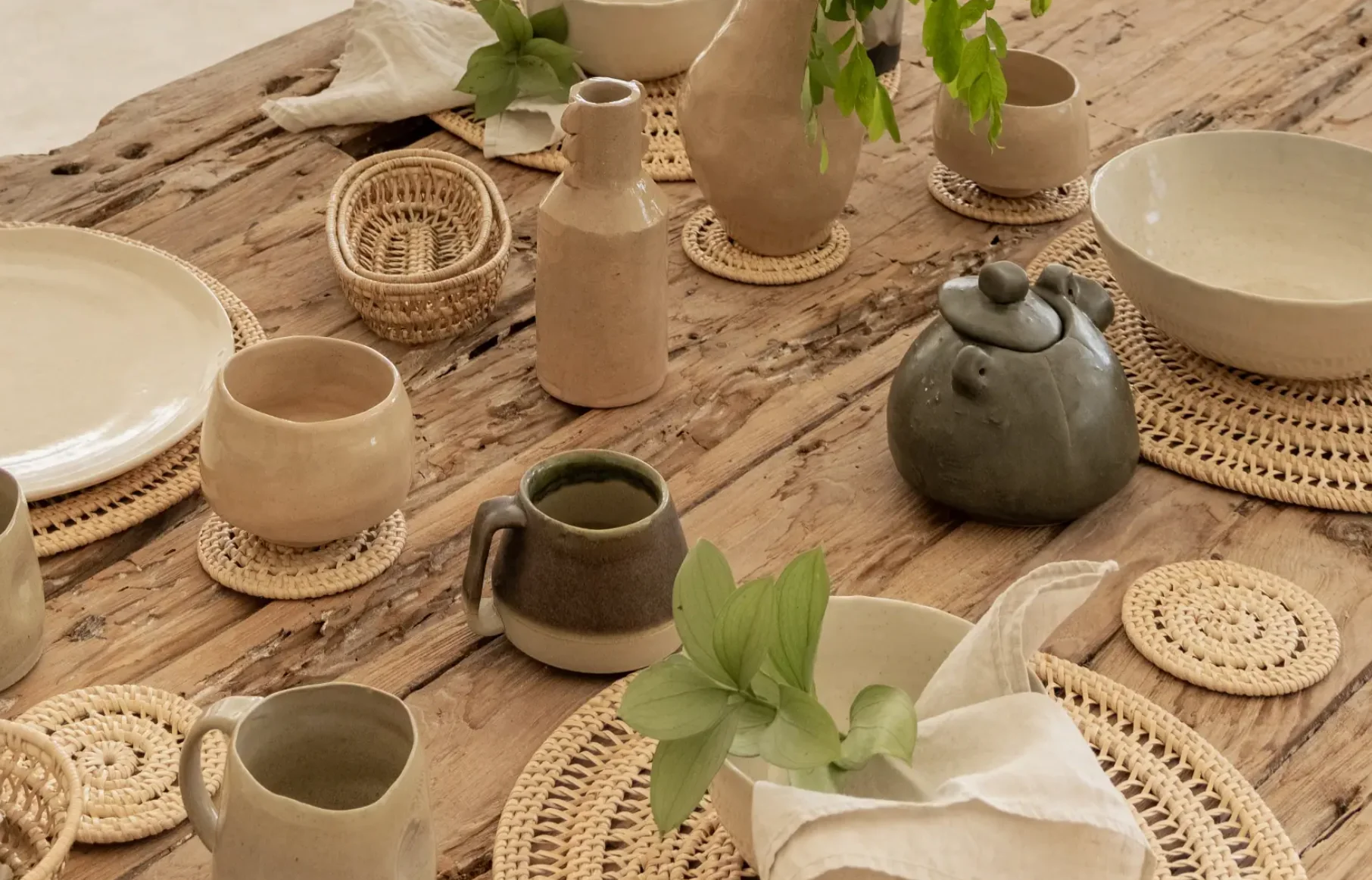oval rattan baskets - Image 4