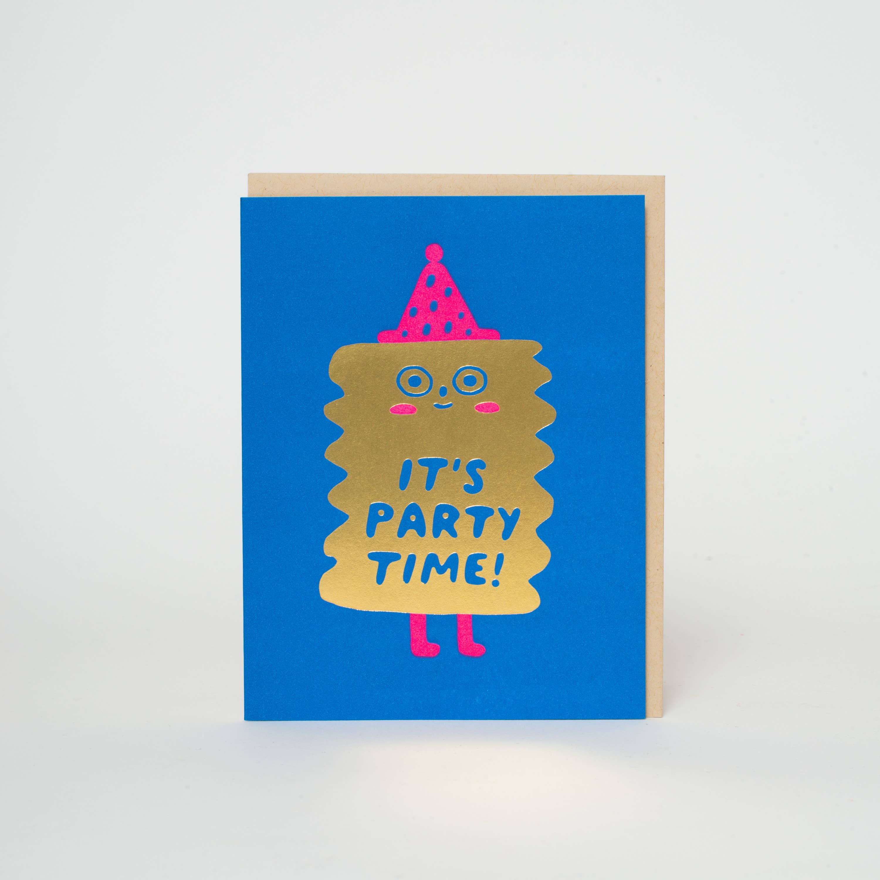 party time birthday friend letterpress greeting card - Image 2