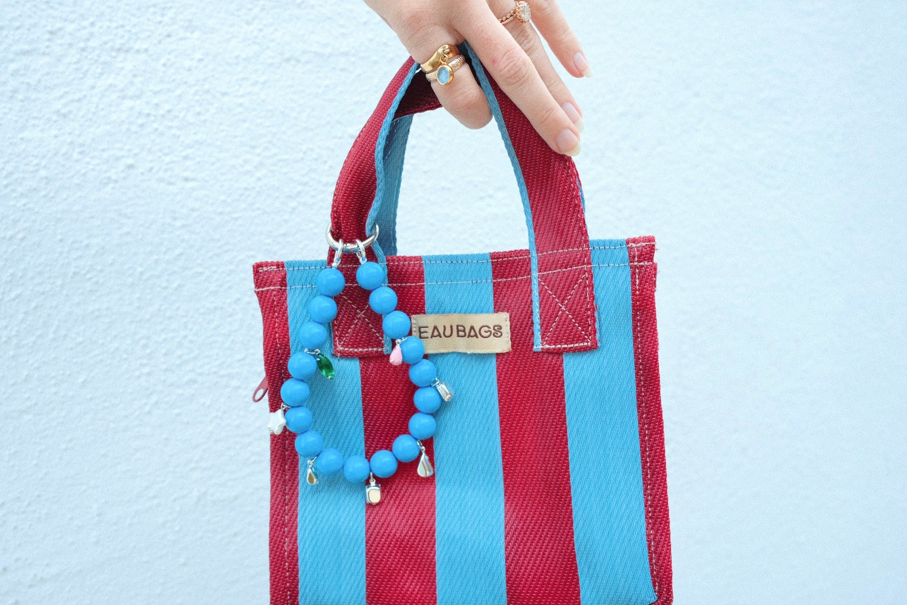 vintage lucite beaded phone charm/bag charm - Image 3