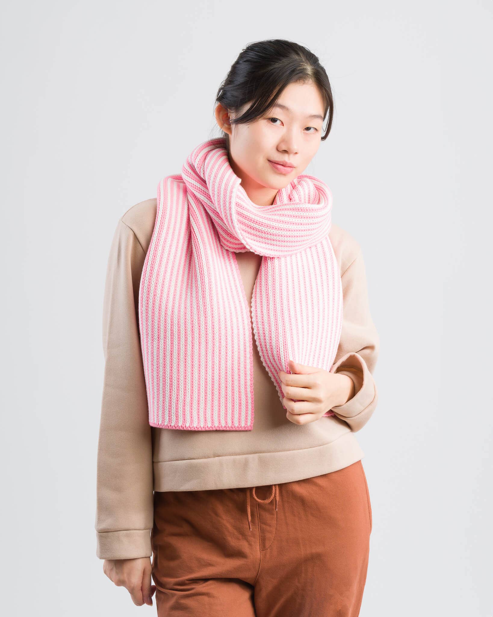 pinstripe big scarf - Image 5