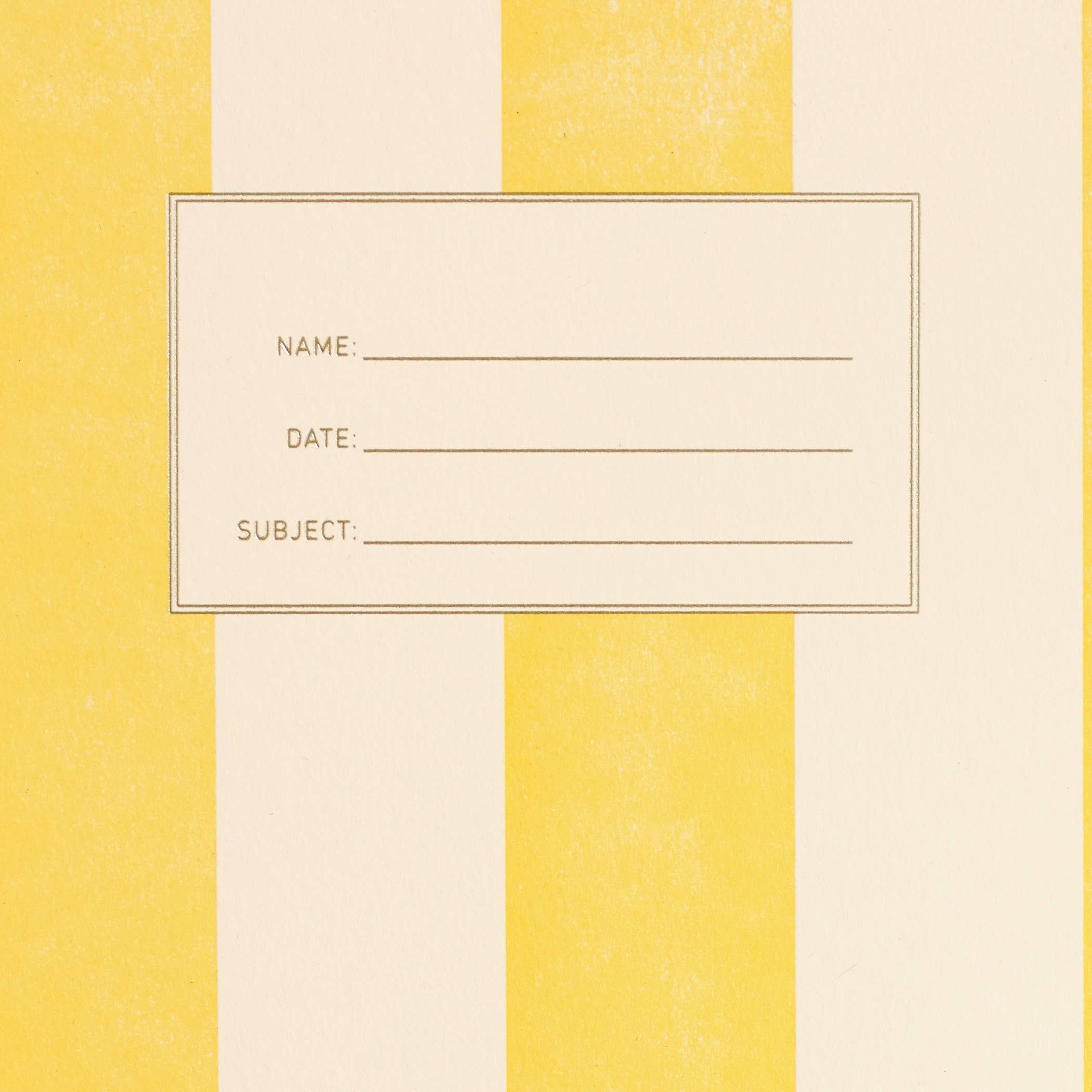 standard notebook - yellow stripe - Image 3