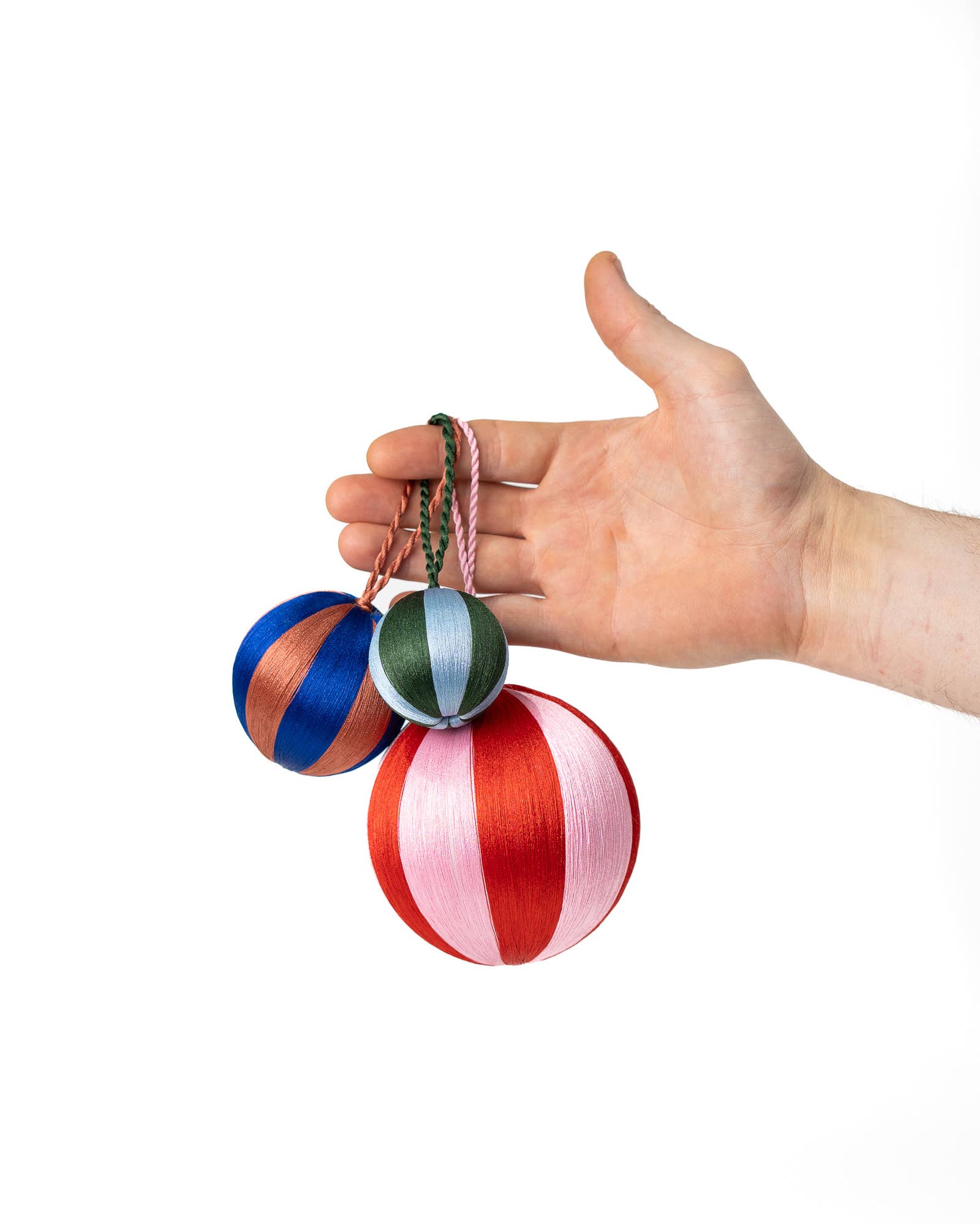 stripe baubles multi color ornament - Image 3