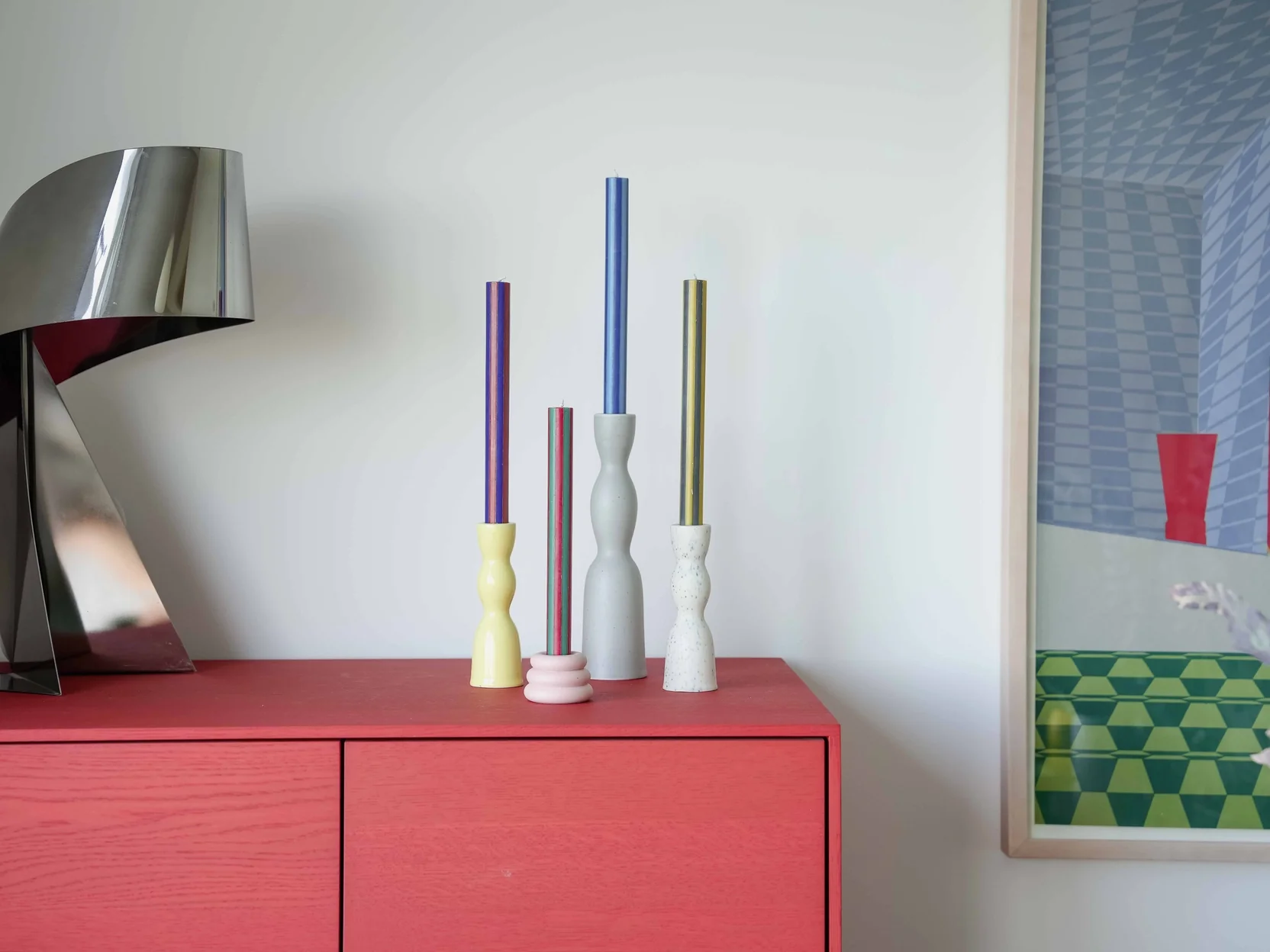 stripe dinner candle - singles! - Image 7