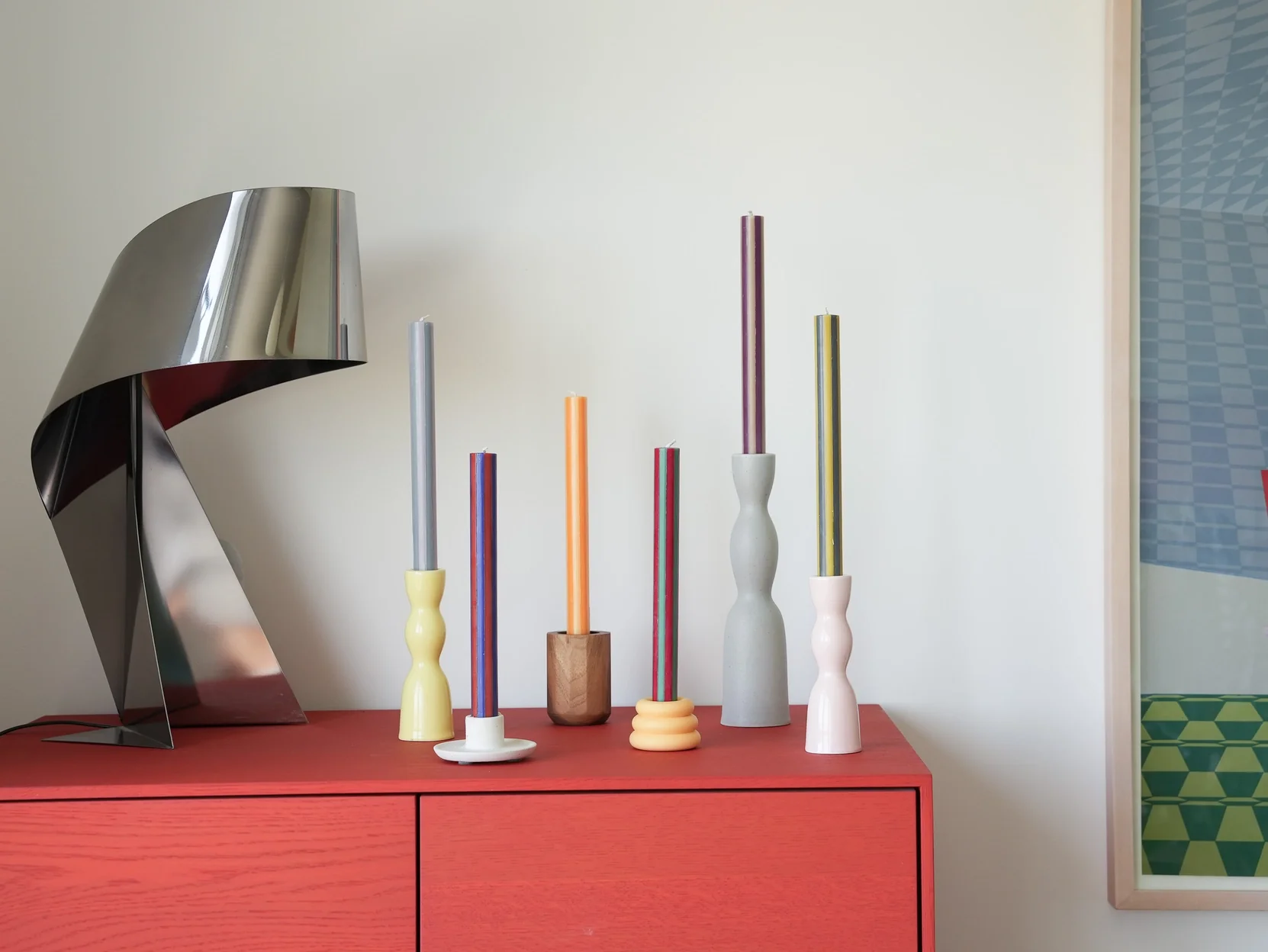 stripe dinner candle - singles! - Image 8
