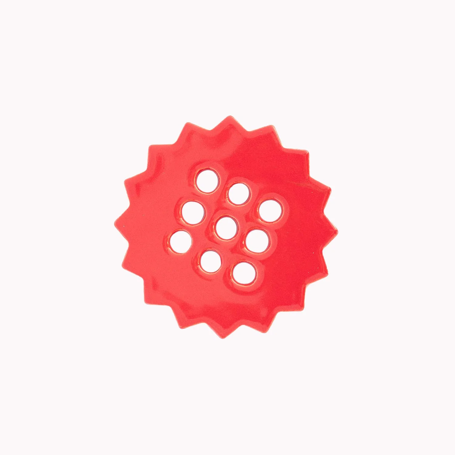 sunshine flower frog | ruby red | ceramic lid - Image 6