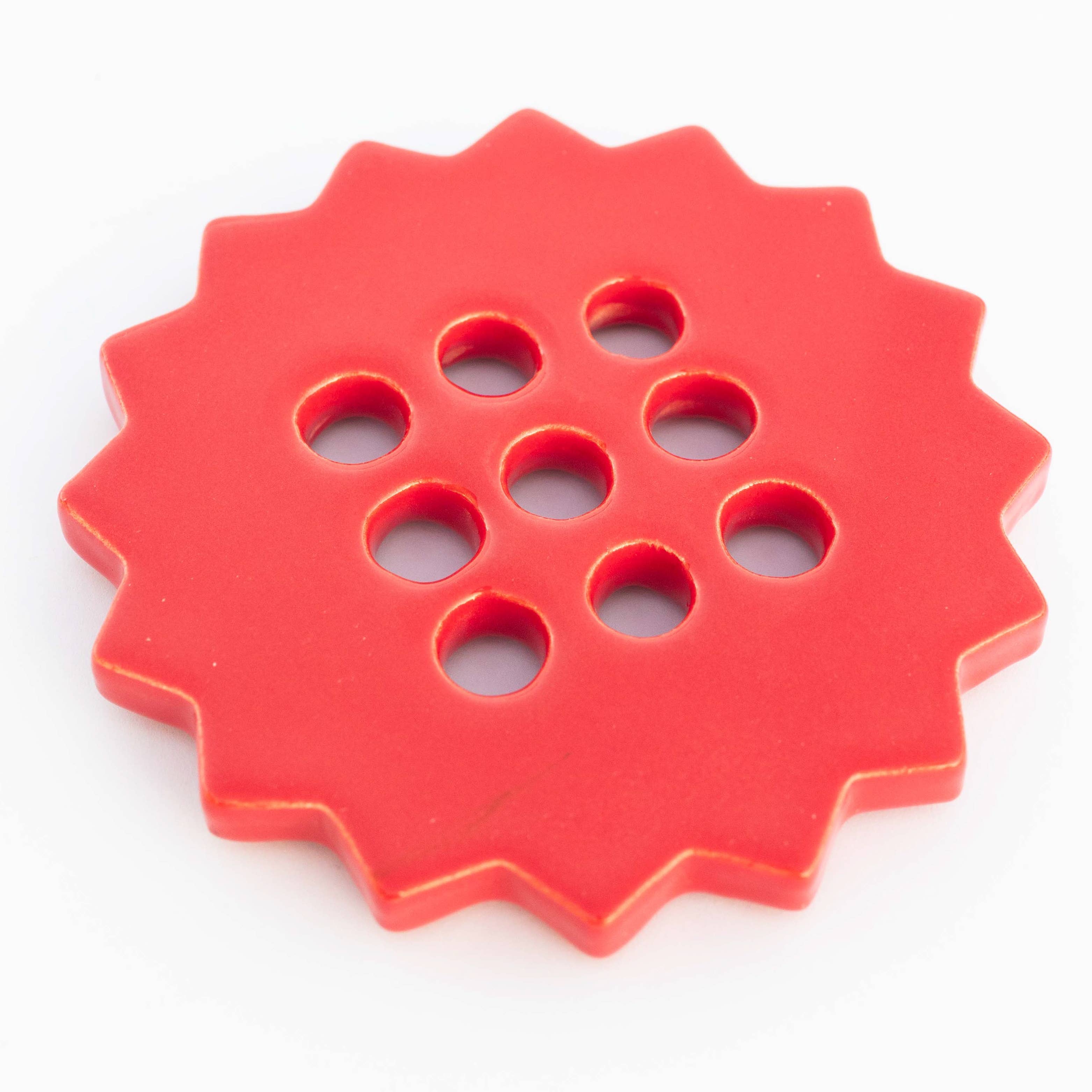 sunshine flower frog | ruby red | ceramic lid - Image 8