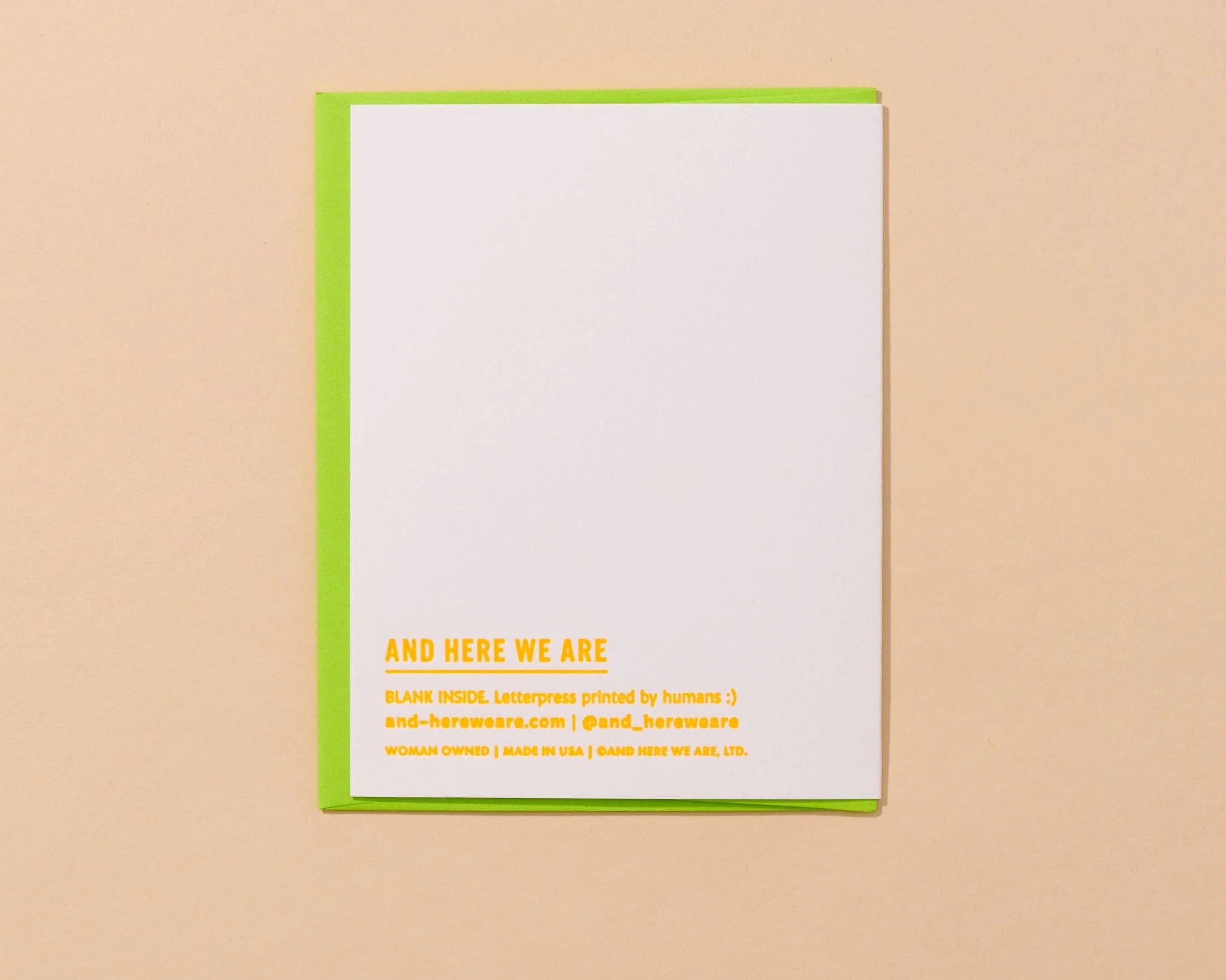 super fuckin' into you letterpress card - Image 3