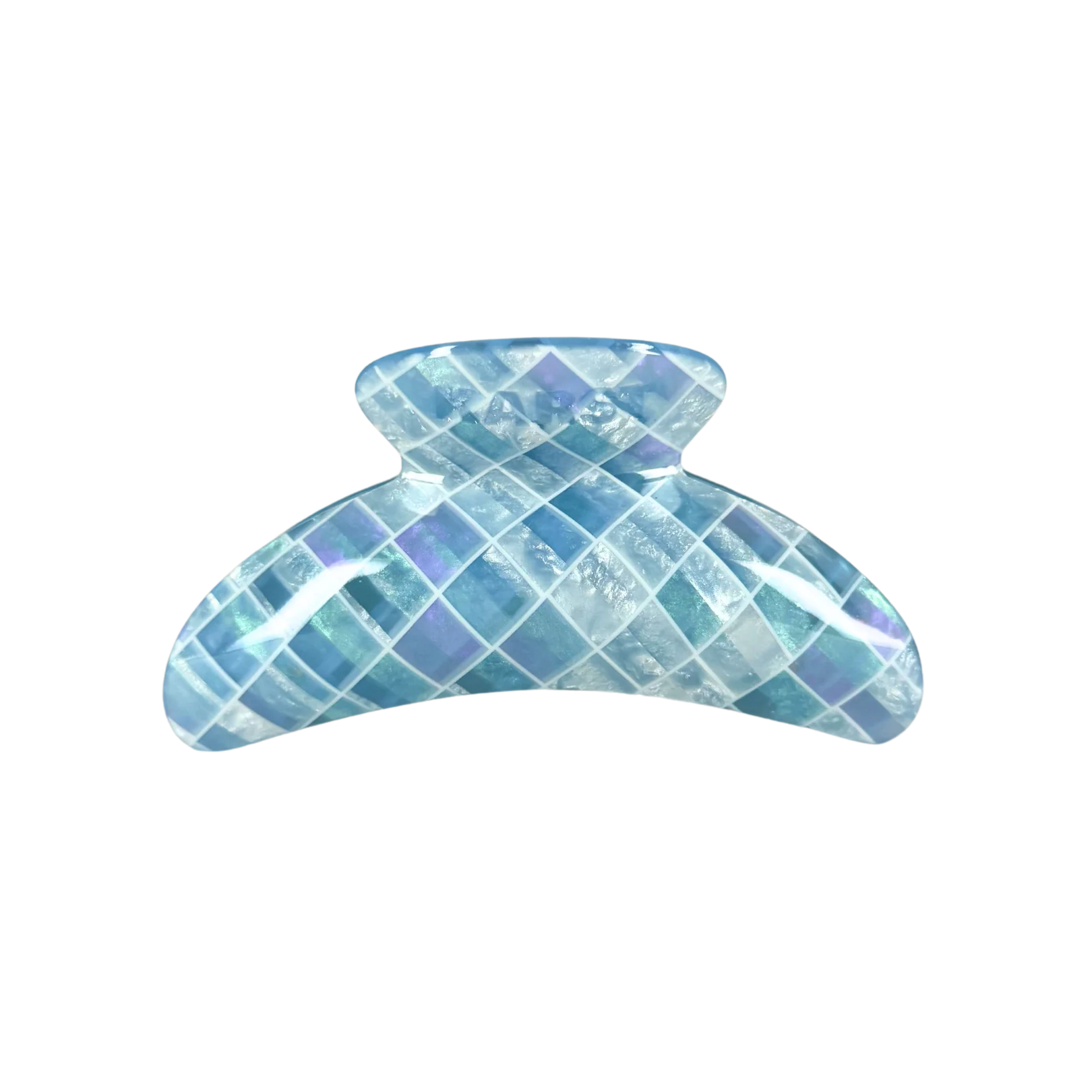 superclip hair claw — aquamarine tile