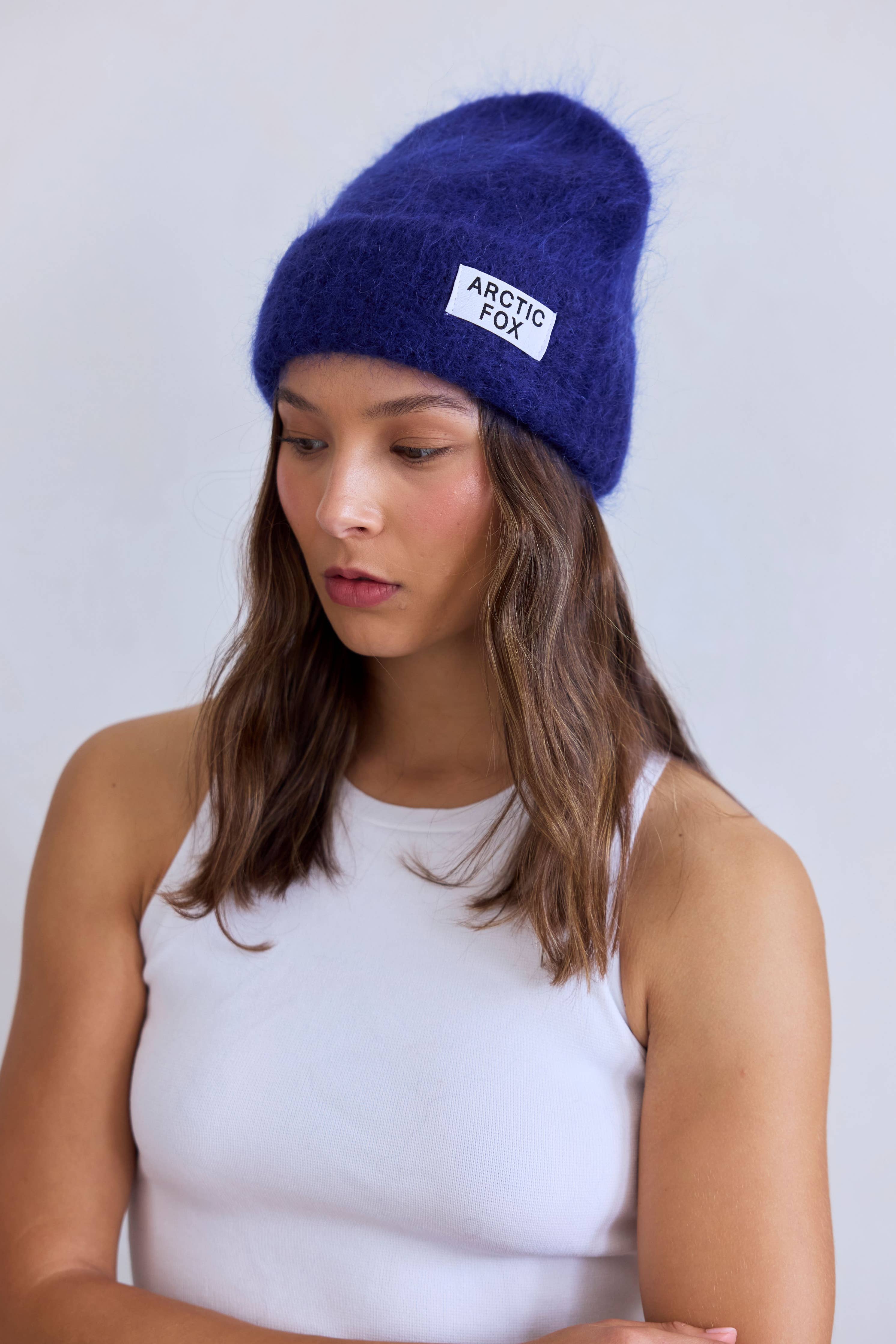 the mohair beanie - deep sea navy - Image 6