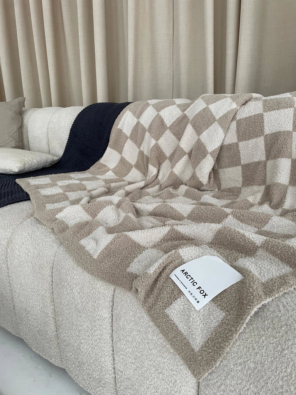 the teddy throw - 100% recycled - checkered - Image 21