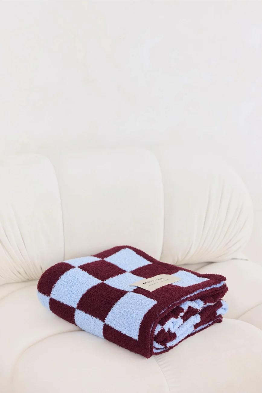 the teddy throw - 100% recycled - checkered - Image 4