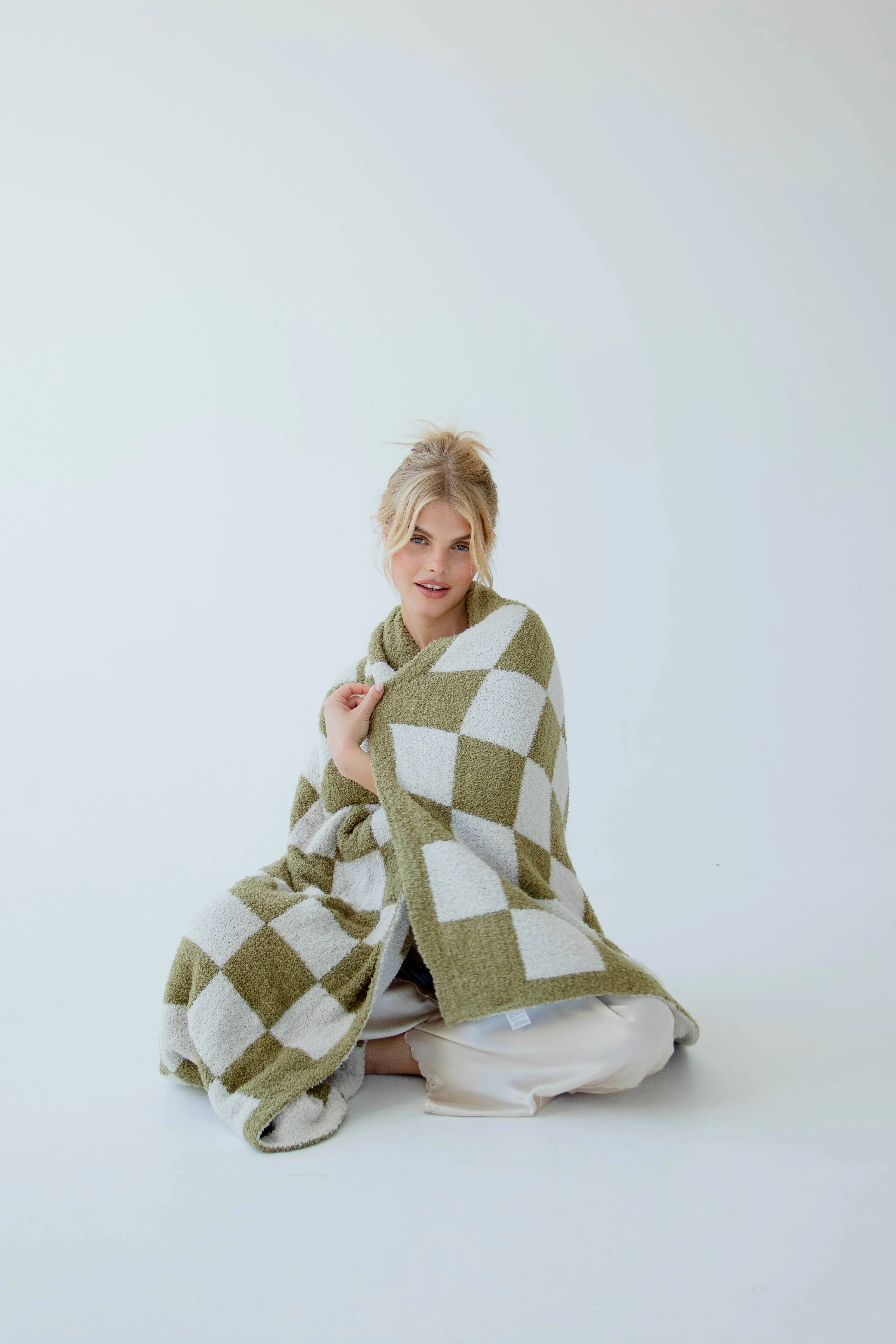 the teddy throw - 100% recycled - checkered - Image 5