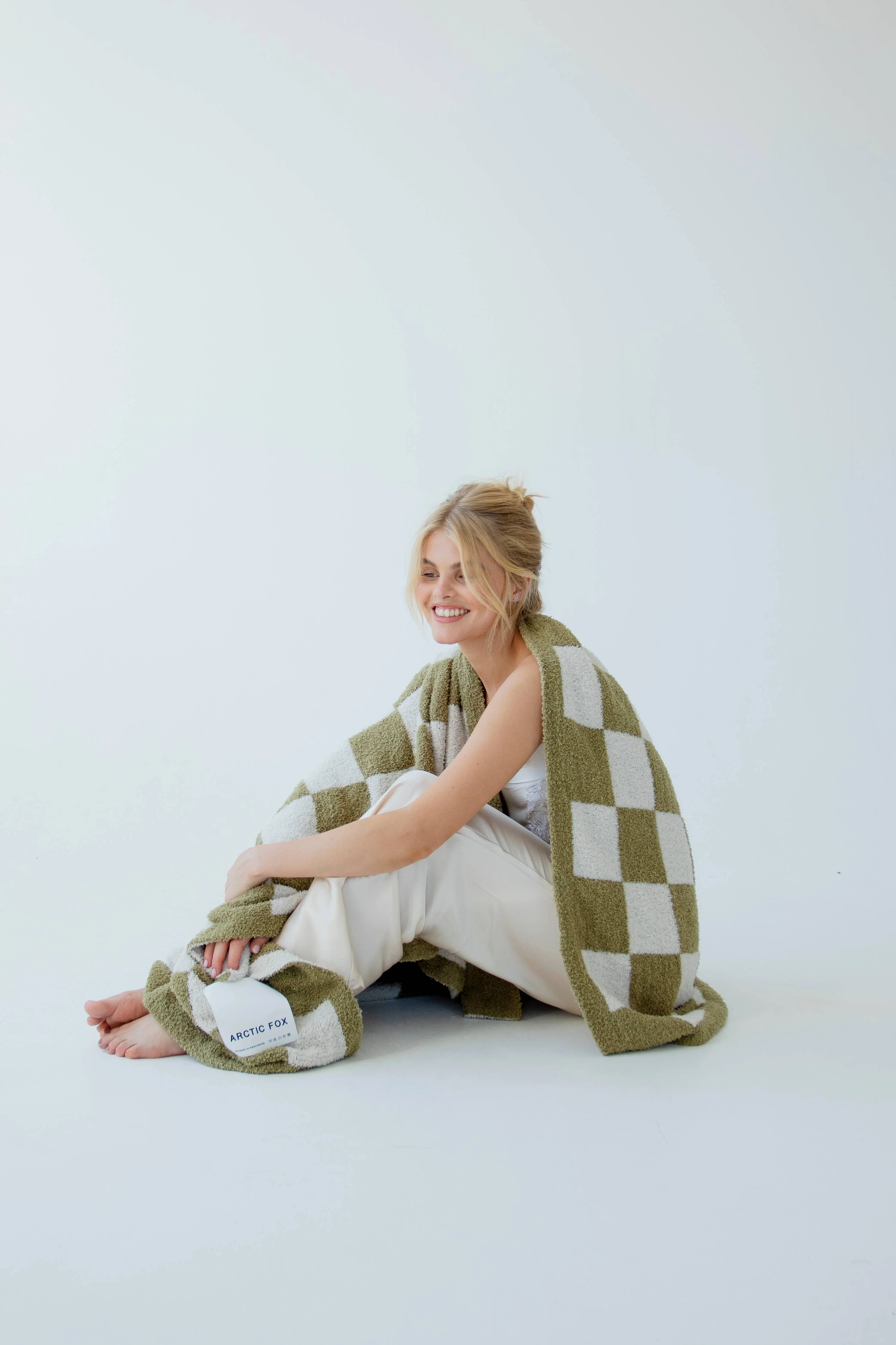 the teddy throw - 100% recycled - checkered - Image 7