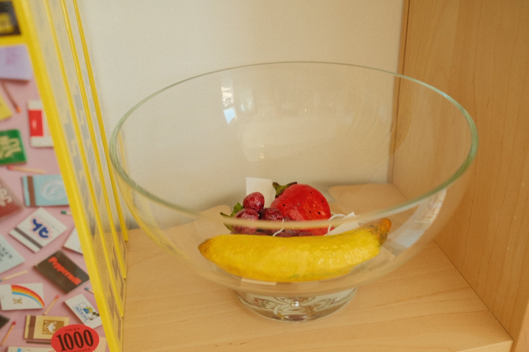 vintage glass pedestal fruit bowl - Image 3
