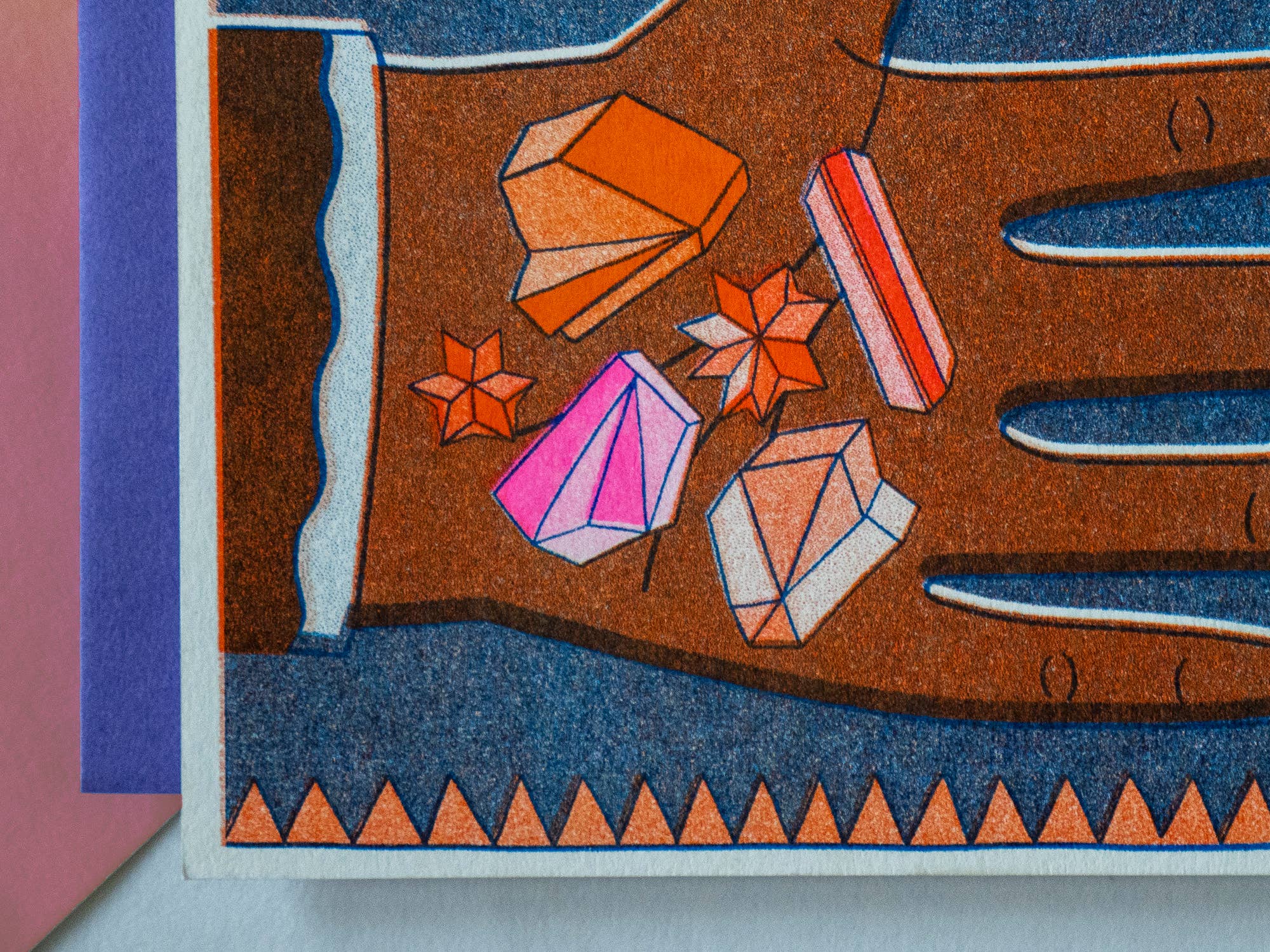 you're a gem - risograph greeting card - Image 3